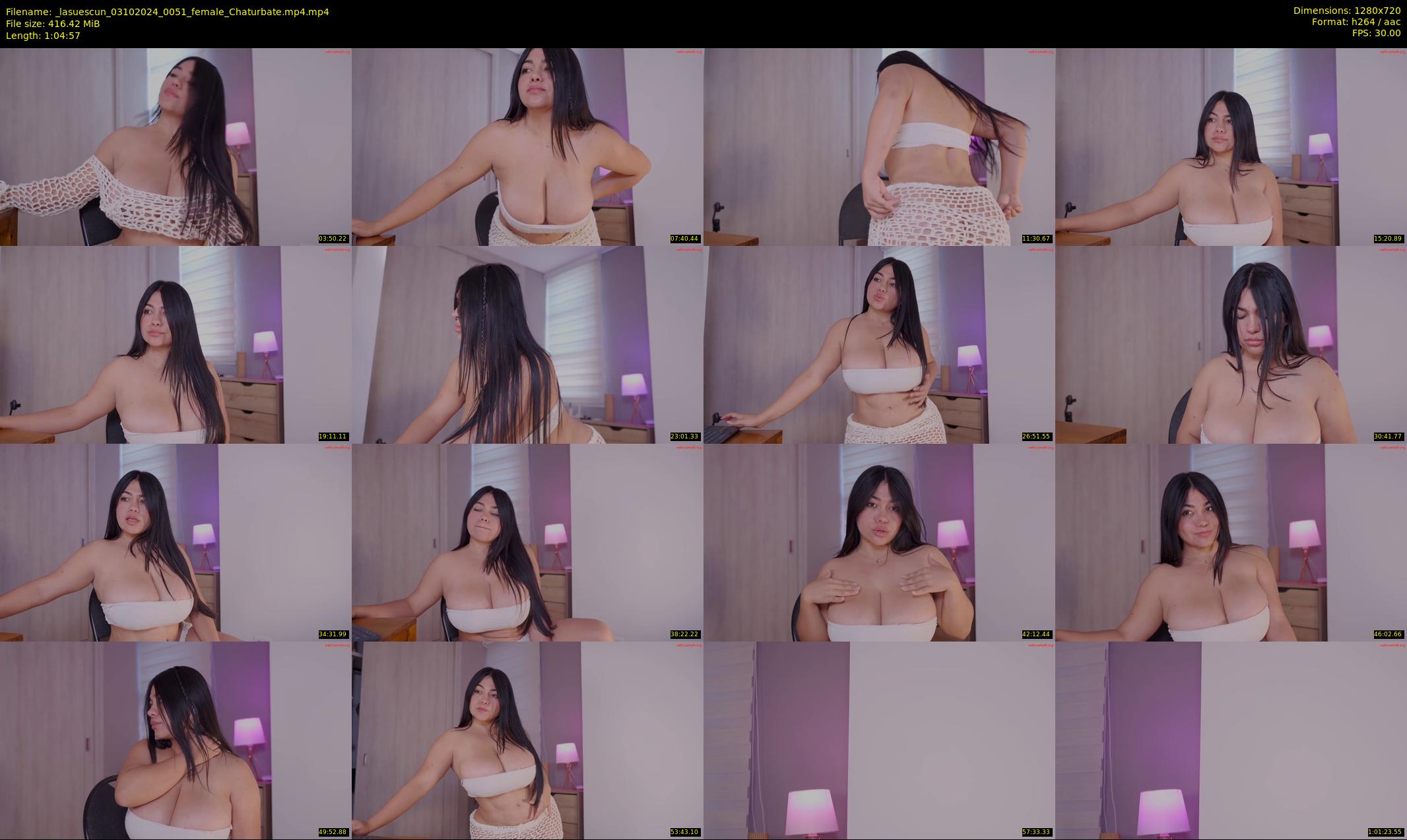 _lasuescun — 65 minute Chaturbate female cam show recording, 720p, Oct 3, 2024