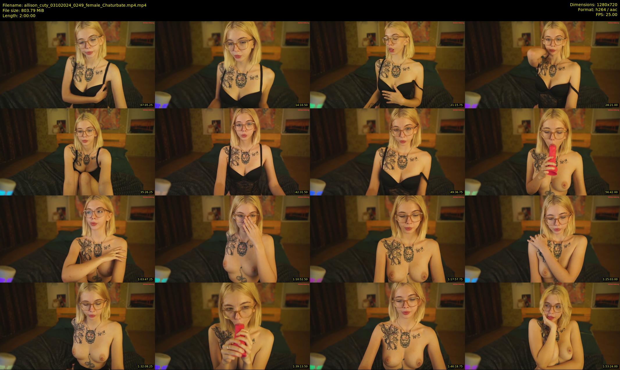 allison_cuty — 120 minute Chaturbate female cam show recording, 720p, Oct 3, 2024
