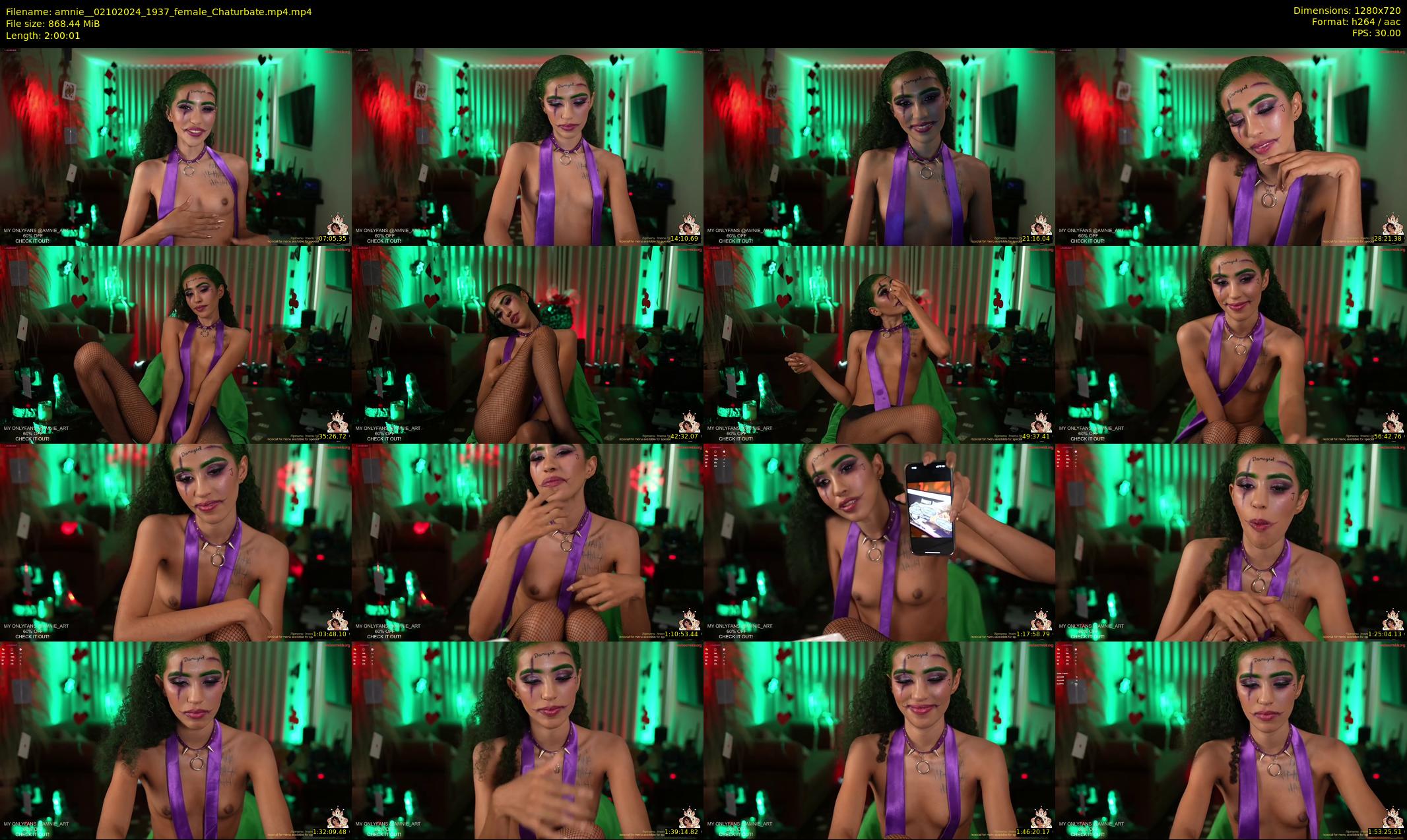 amnie_ — 121 minute Chaturbate female cam show recording, 720p, Oct 2, 2024