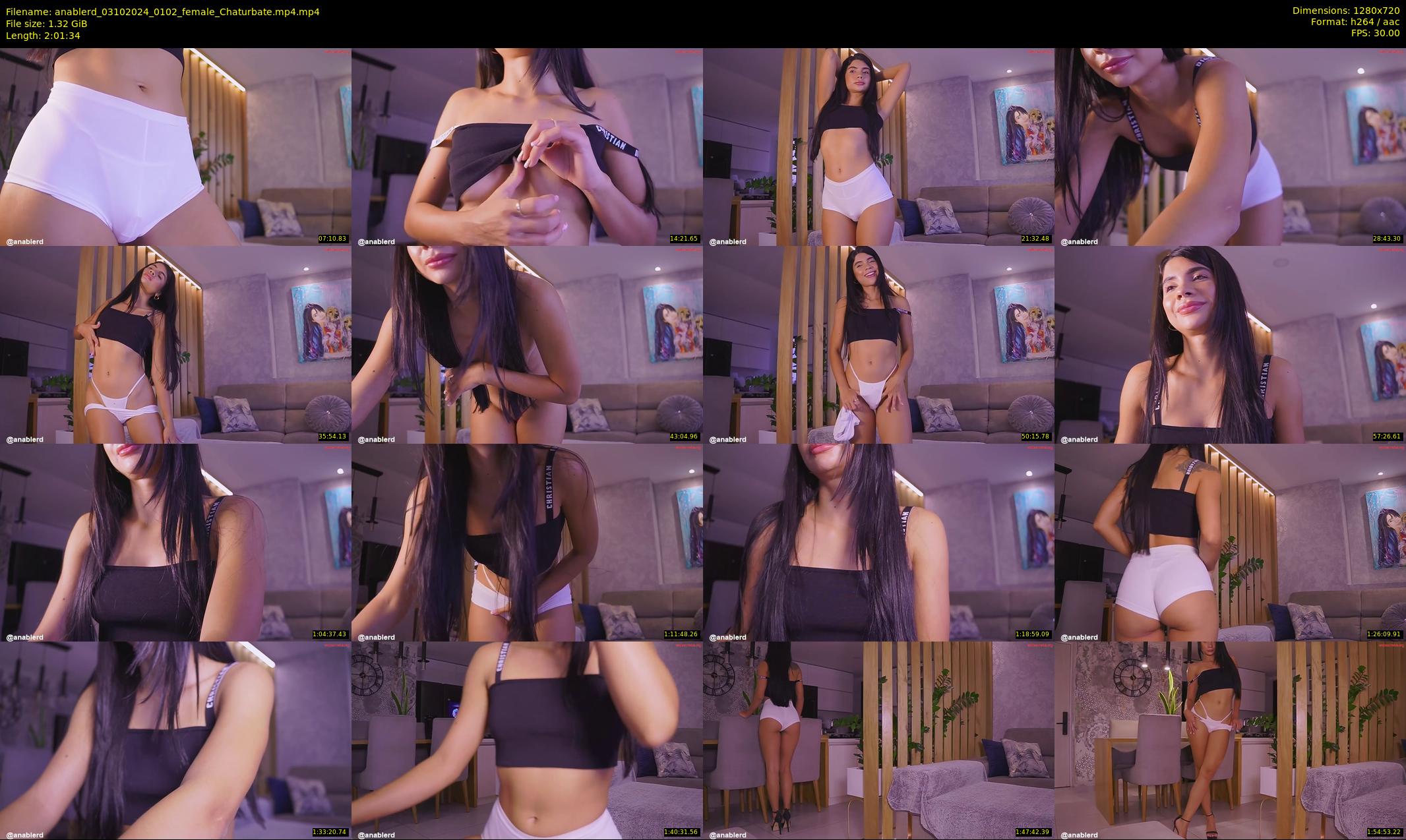 anablerd — 122 minute Chaturbate female cam show recording, 720p, Oct 3, 2024