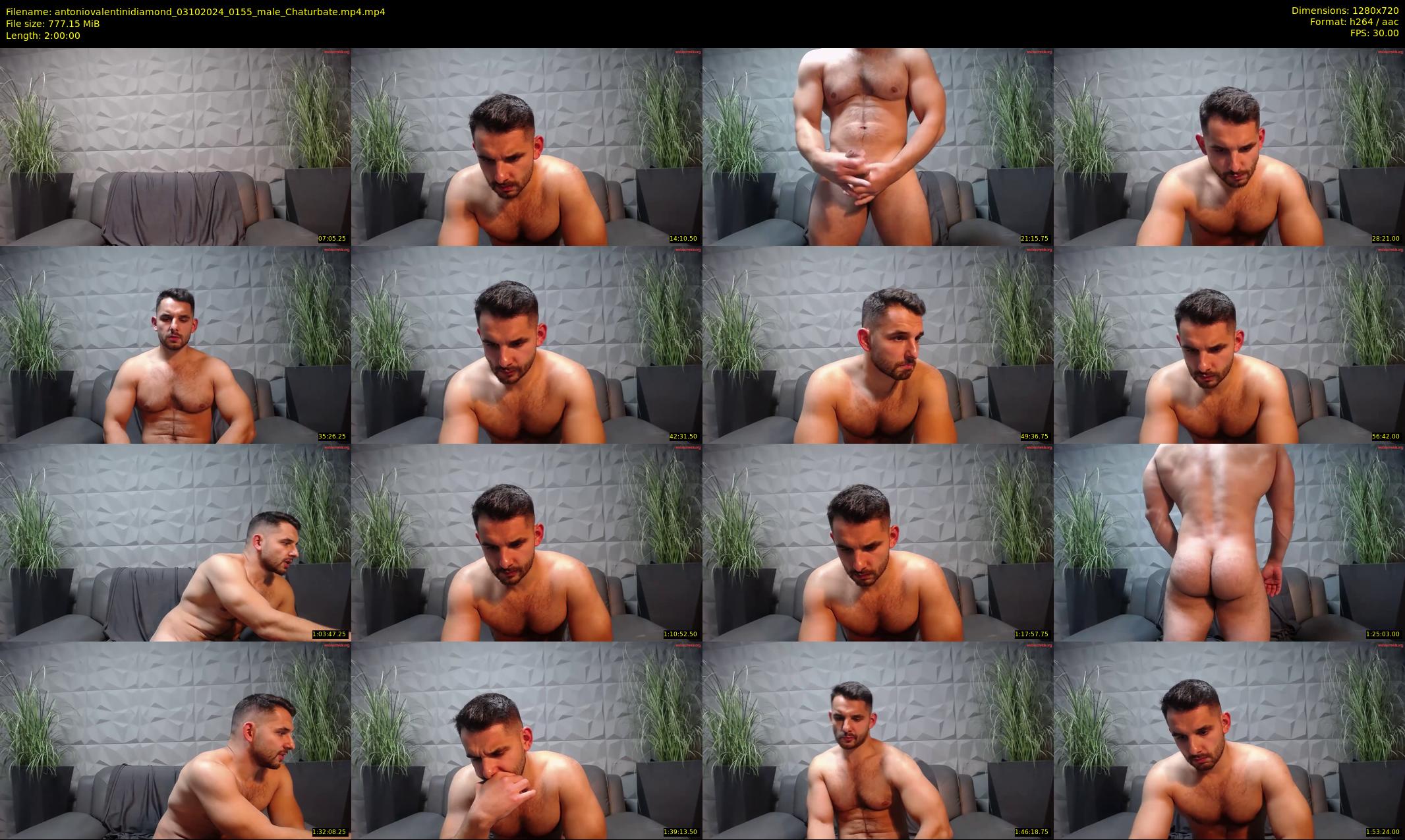 antoniovalentinidiamond — 120 minute Chaturbate male cam show recording, 720p, Oct 3, 2024