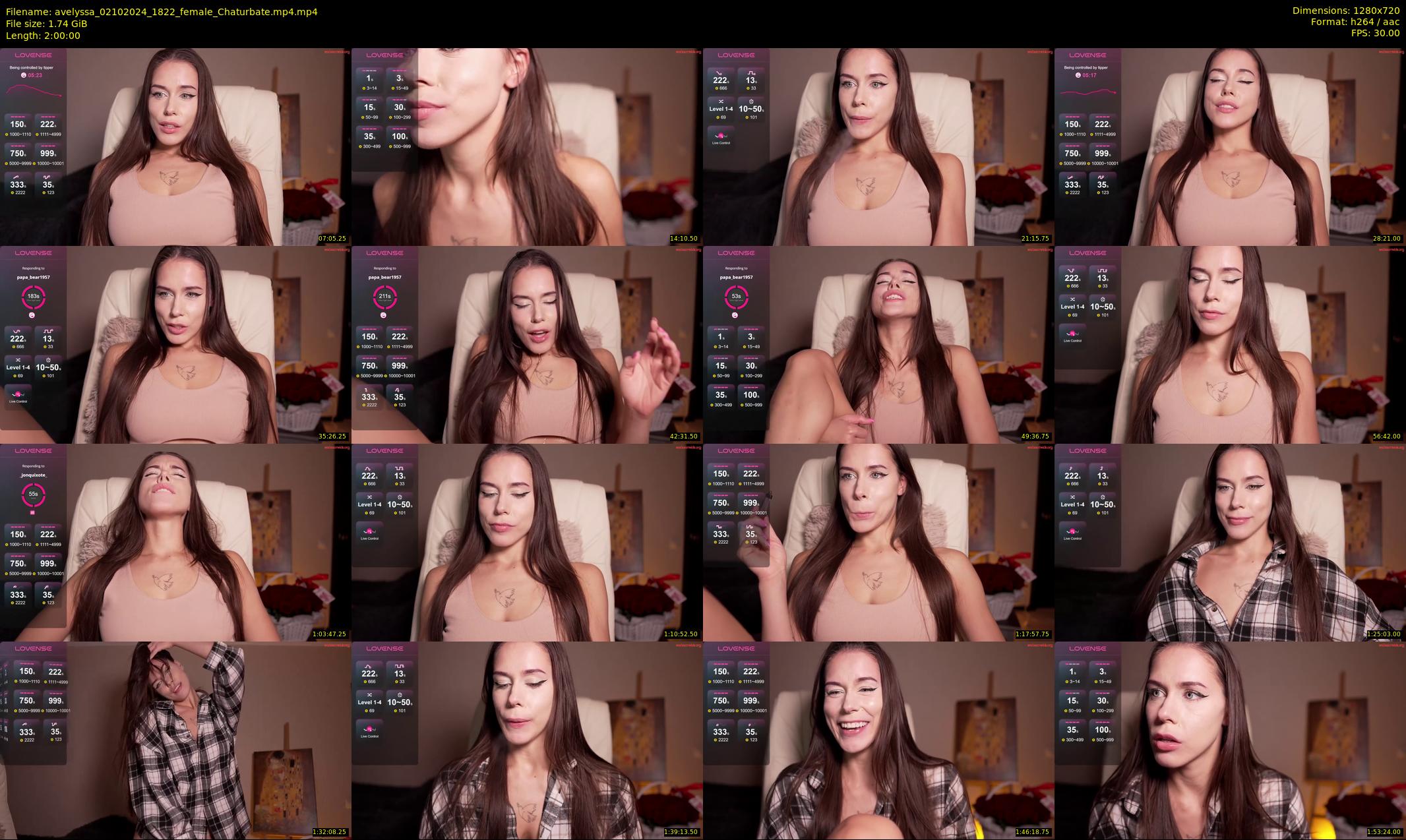 avelyssa — 120 minute Chaturbate female cam show recording, 720p, Oct 2, 2024