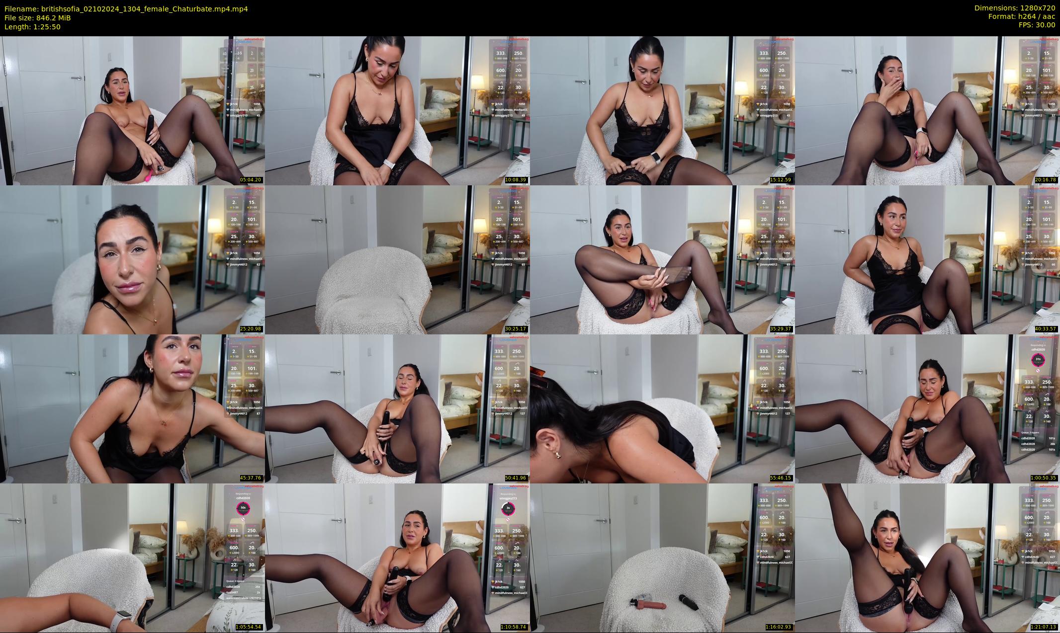 britishsofia — 86 minute Chaturbate female cam show recording, 720p, Oct 2, 2024