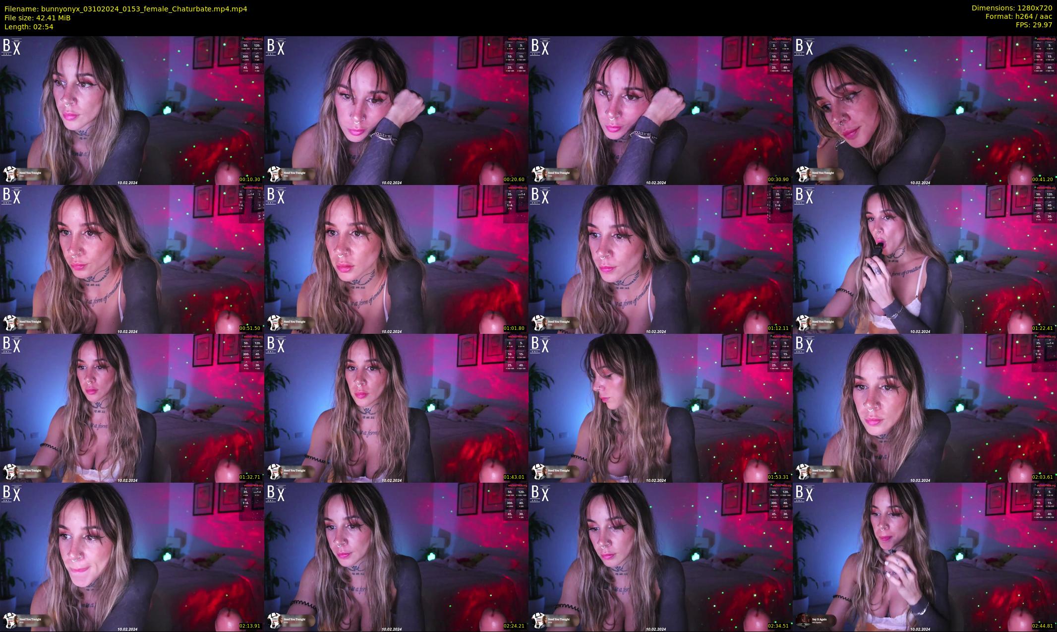 bunnyonyx — 3 minute Chaturbate female cam show recording, 720p, Oct 3, 2024