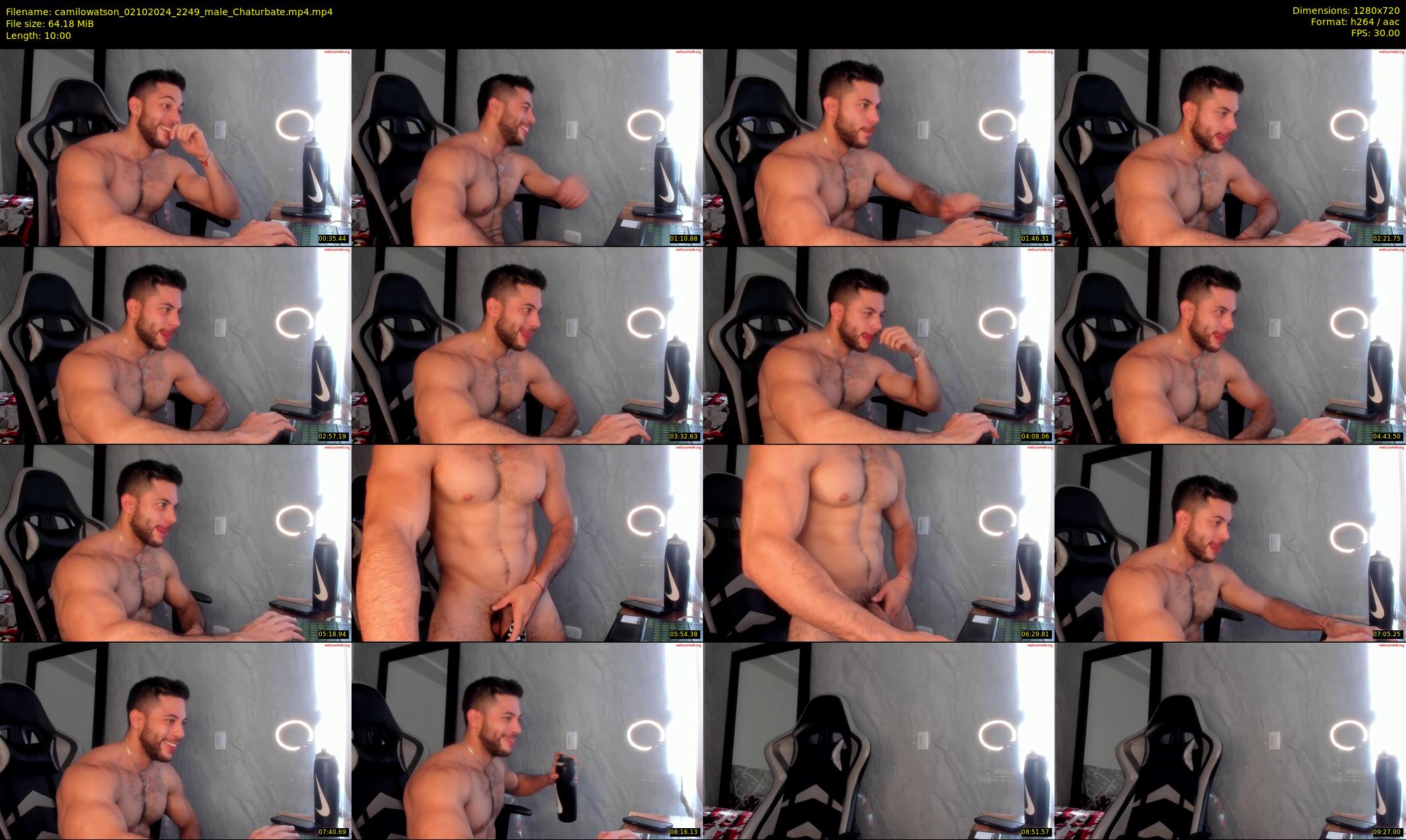 camilowatson — 10 minute Chaturbate male cam show recording, 720p, Oct 2, 2024