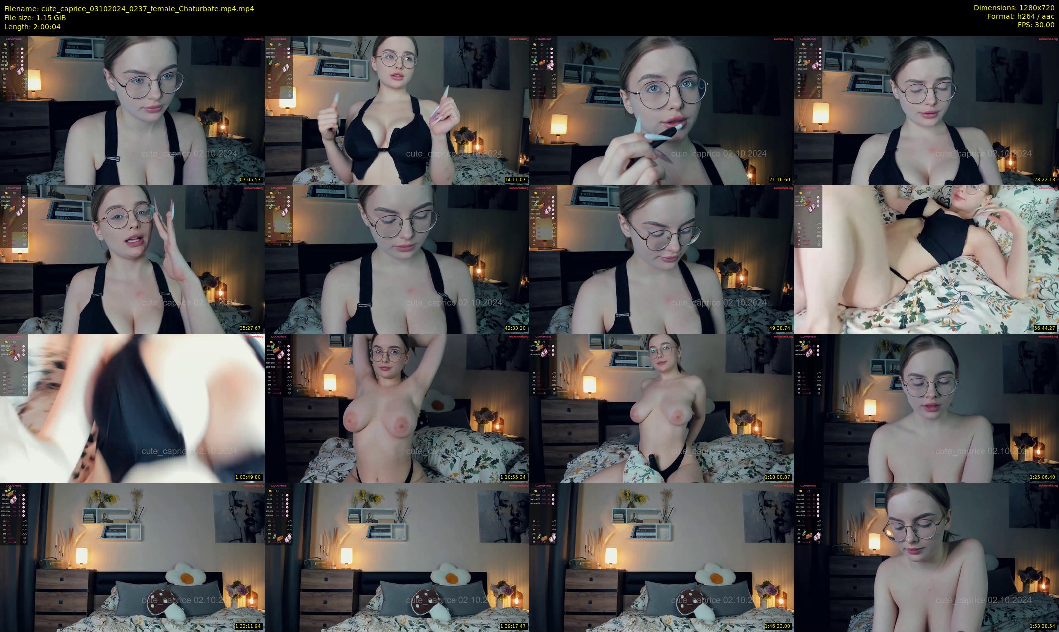 cute_caprice — 121 minute Chaturbate female cam show recording, 720p, Oct 3, 2024