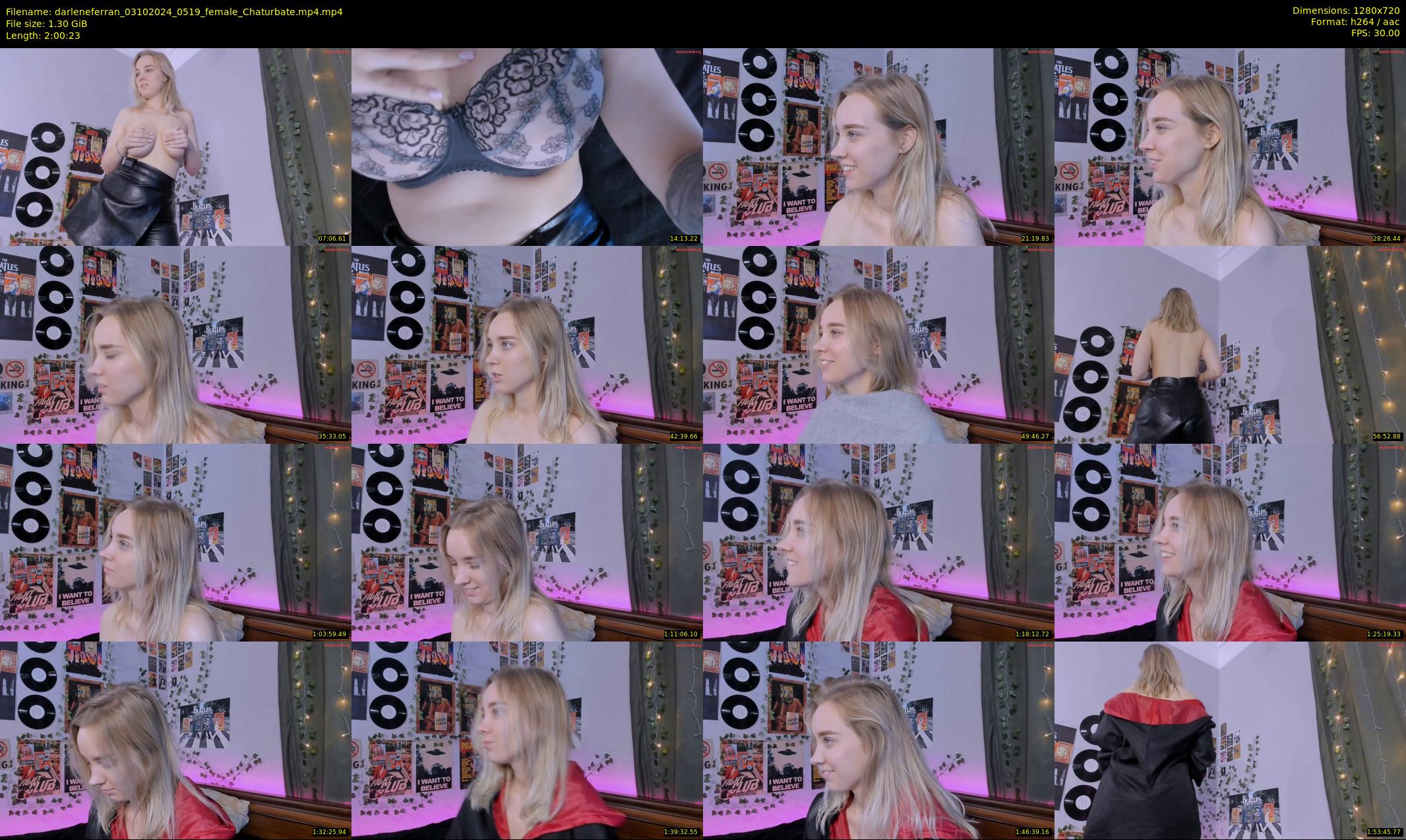 darleneferran — 121 minute Chaturbate female cam show recording, 720p, Oct 3, 2024