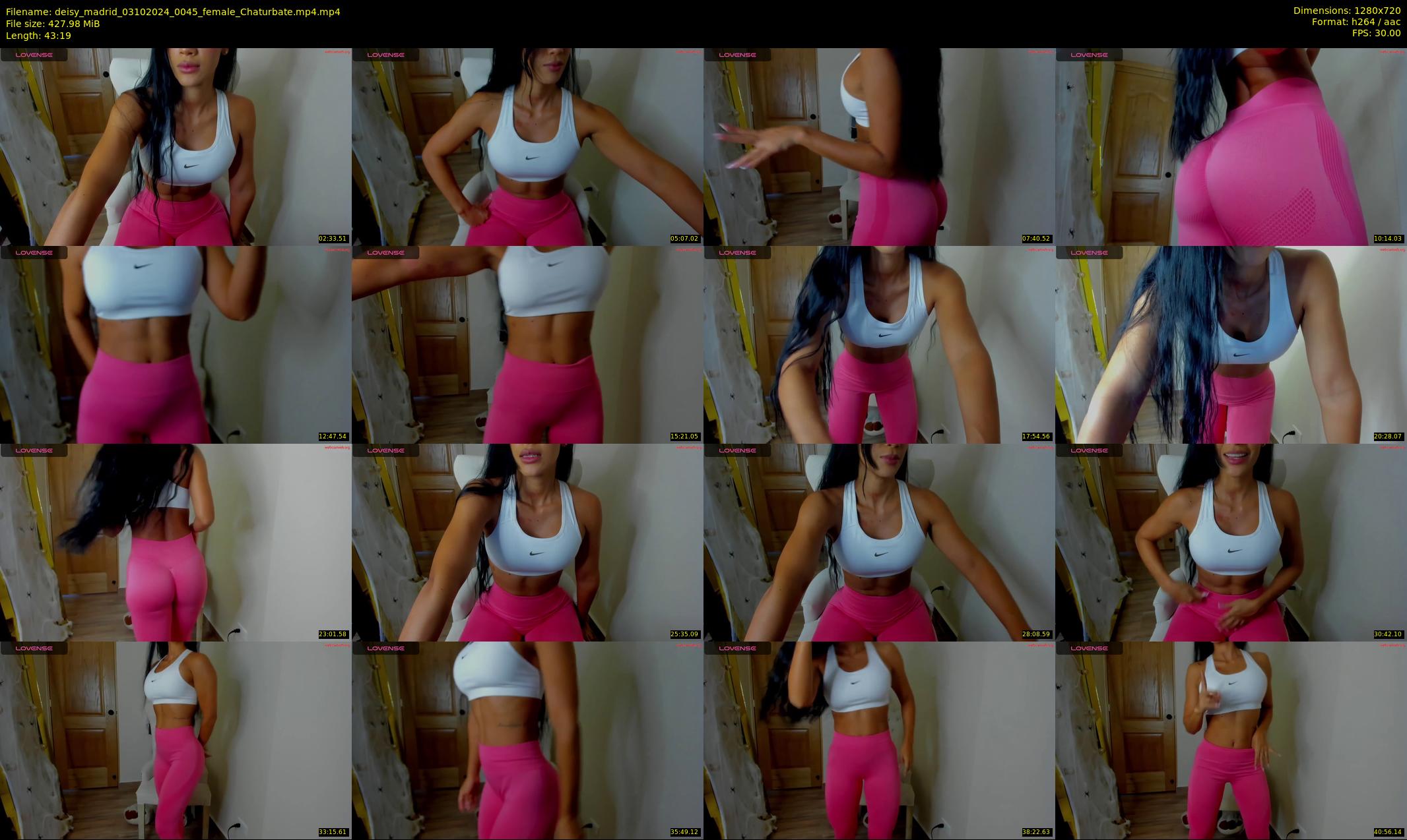 deisy_madrid — 44 minute Chaturbate female cam show recording, 720p, Oct 3, 2024