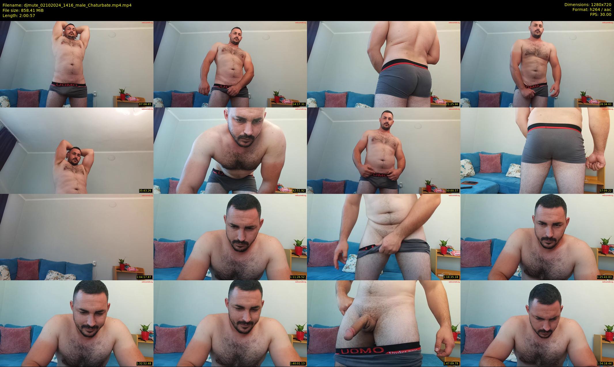 djmute — 121 minute Chaturbate male cam show recording, 720p, Oct 2, 2024