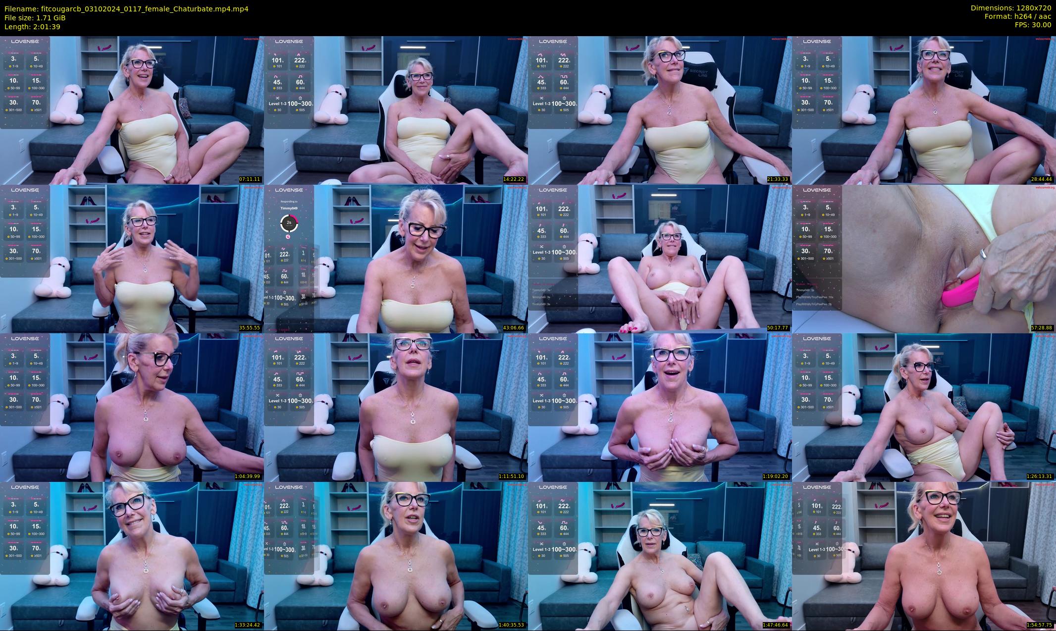 fitcougarcb — 122 minute Chaturbate female cam show recording, 720p, Oct 3, 2024