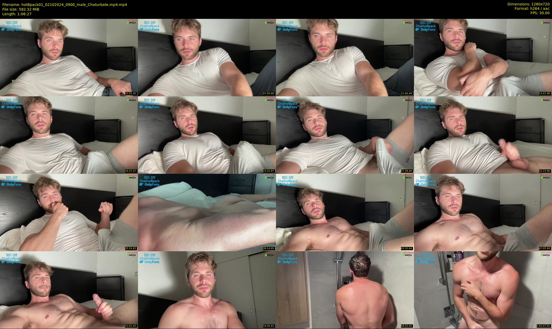 hot8pack01 — 67 minute Chaturbate male cam show recording, 720p, Oct 2, 2024