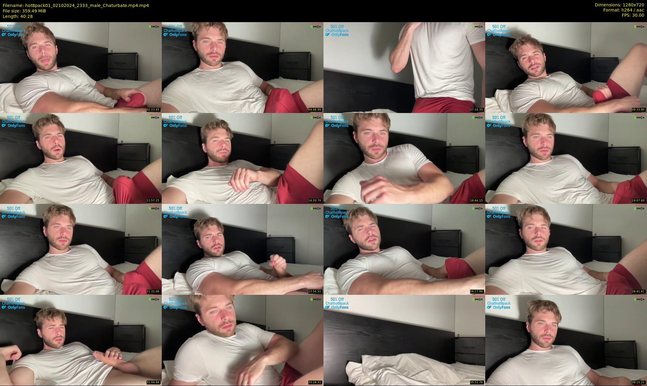 hot8pack01 — 41 minute Chaturbate male cam show recording, 720p, Oct 2, 2024