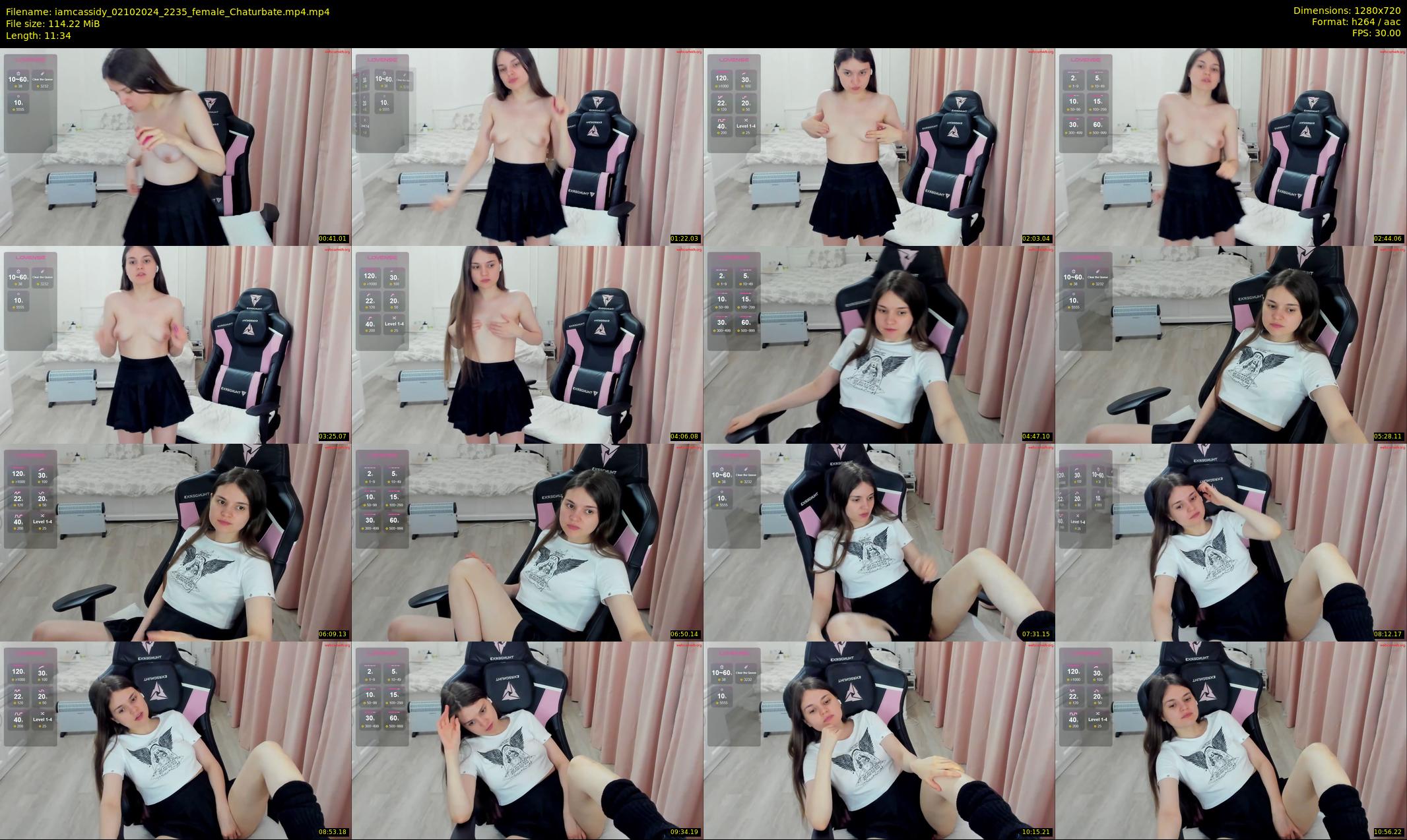iamcassidy — 12 minute Chaturbate female cam show recording, 720p, Oct 2, 2024