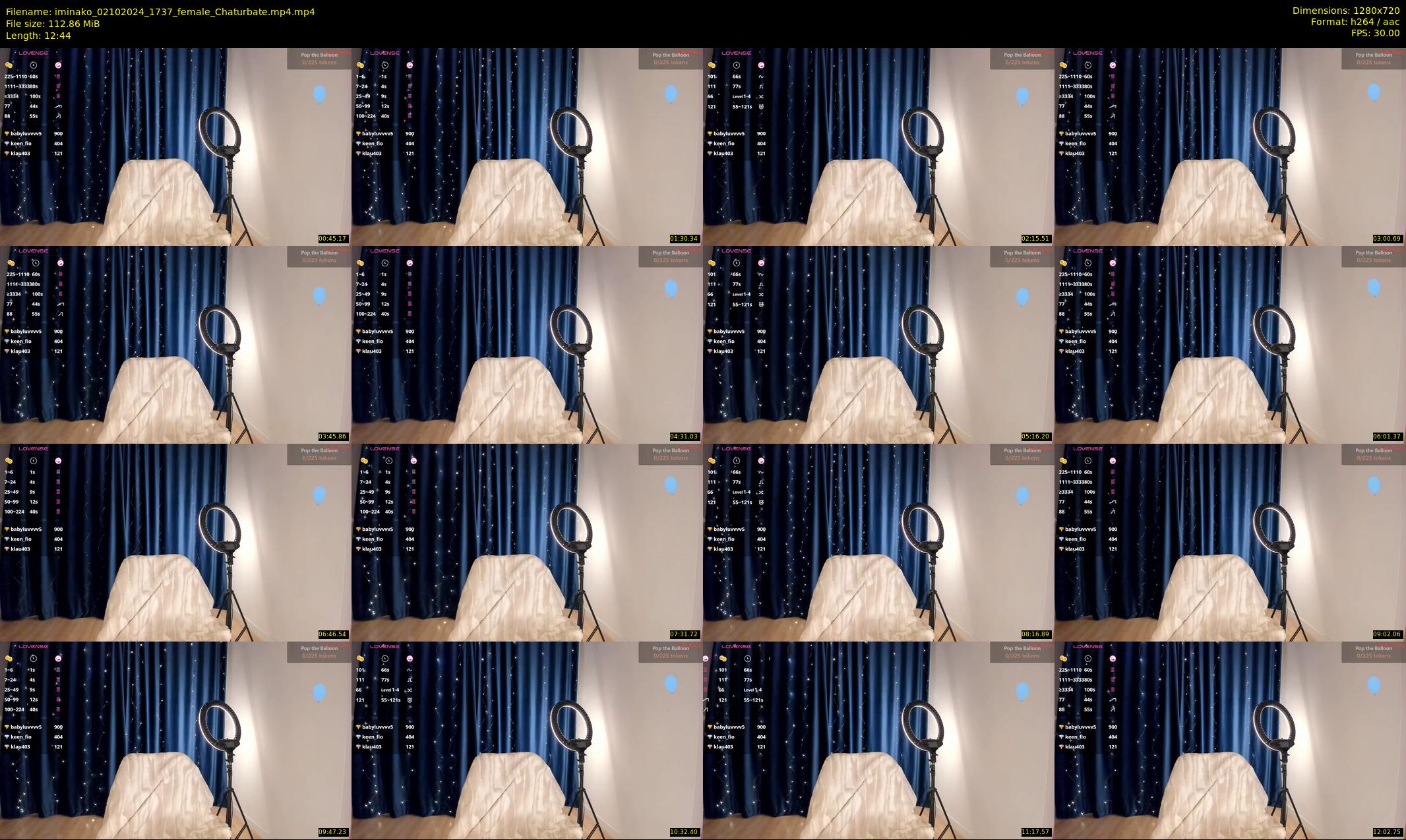 iminako — 13 minute Chaturbate female cam show recording, 720p, Oct 2, 2024