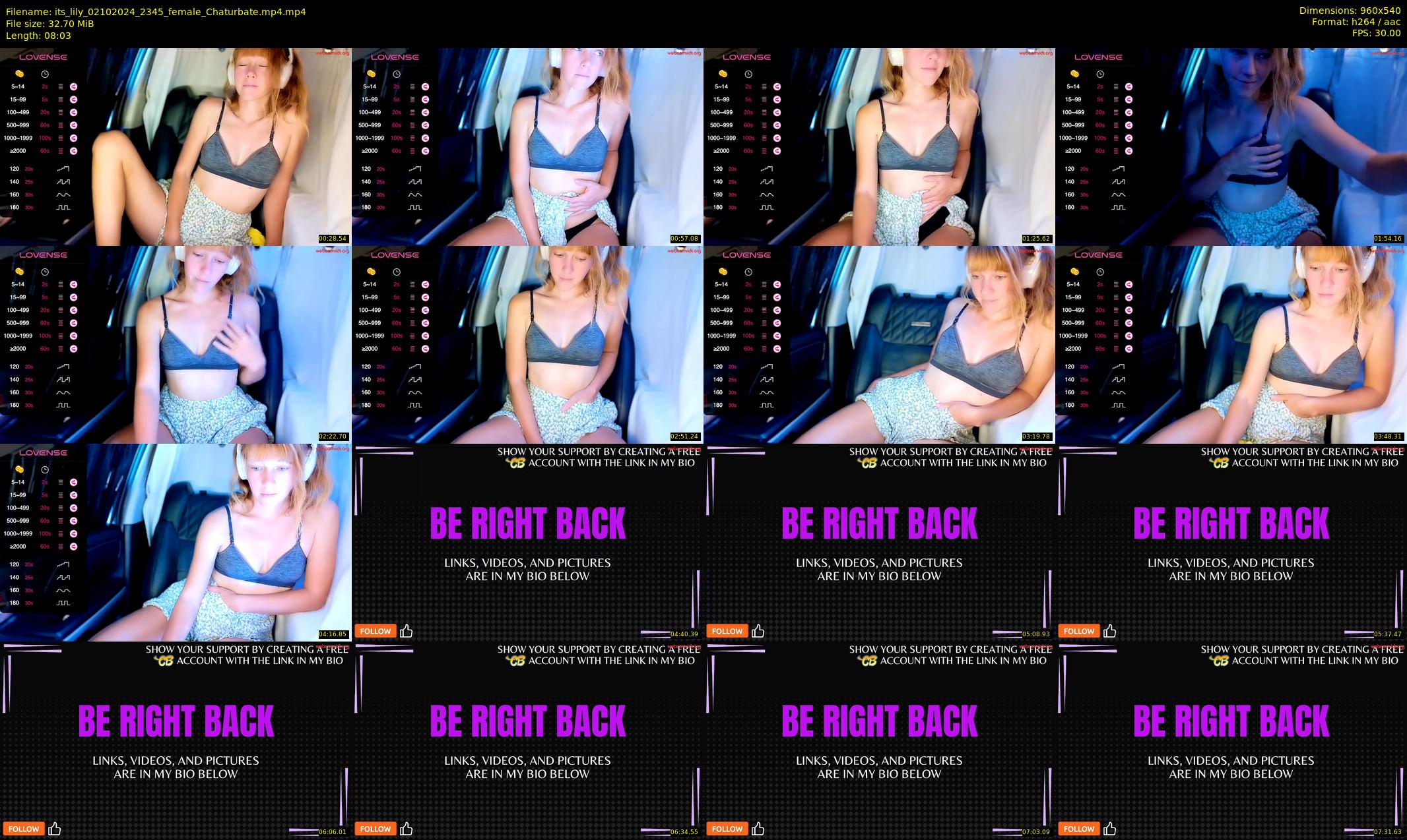 its_lily — 9 minute Chaturbate female cam show recording, 480p, Oct 2, 2024