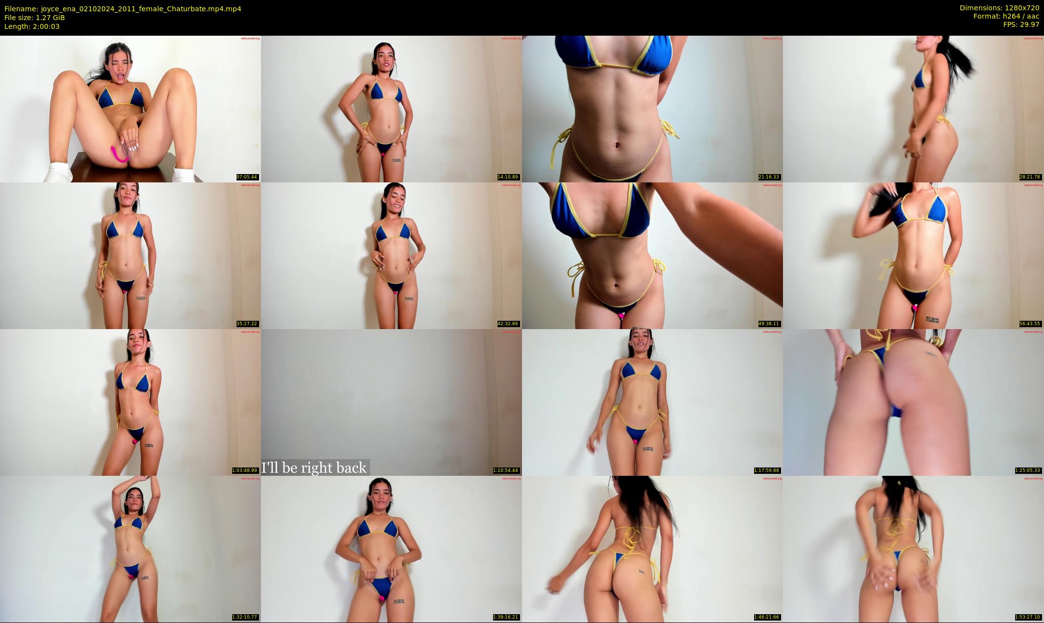joyce_ena — 121 minute Chaturbate female cam show recording, 720p, Oct 2, 2024
