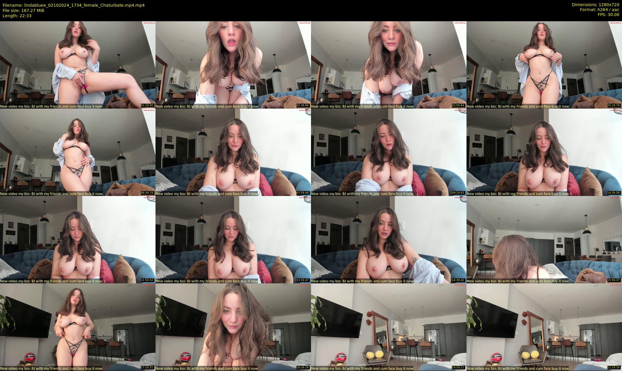 lindabluee — 23 minute Chaturbate female cam show recording, 720p, Oct 2, 2024