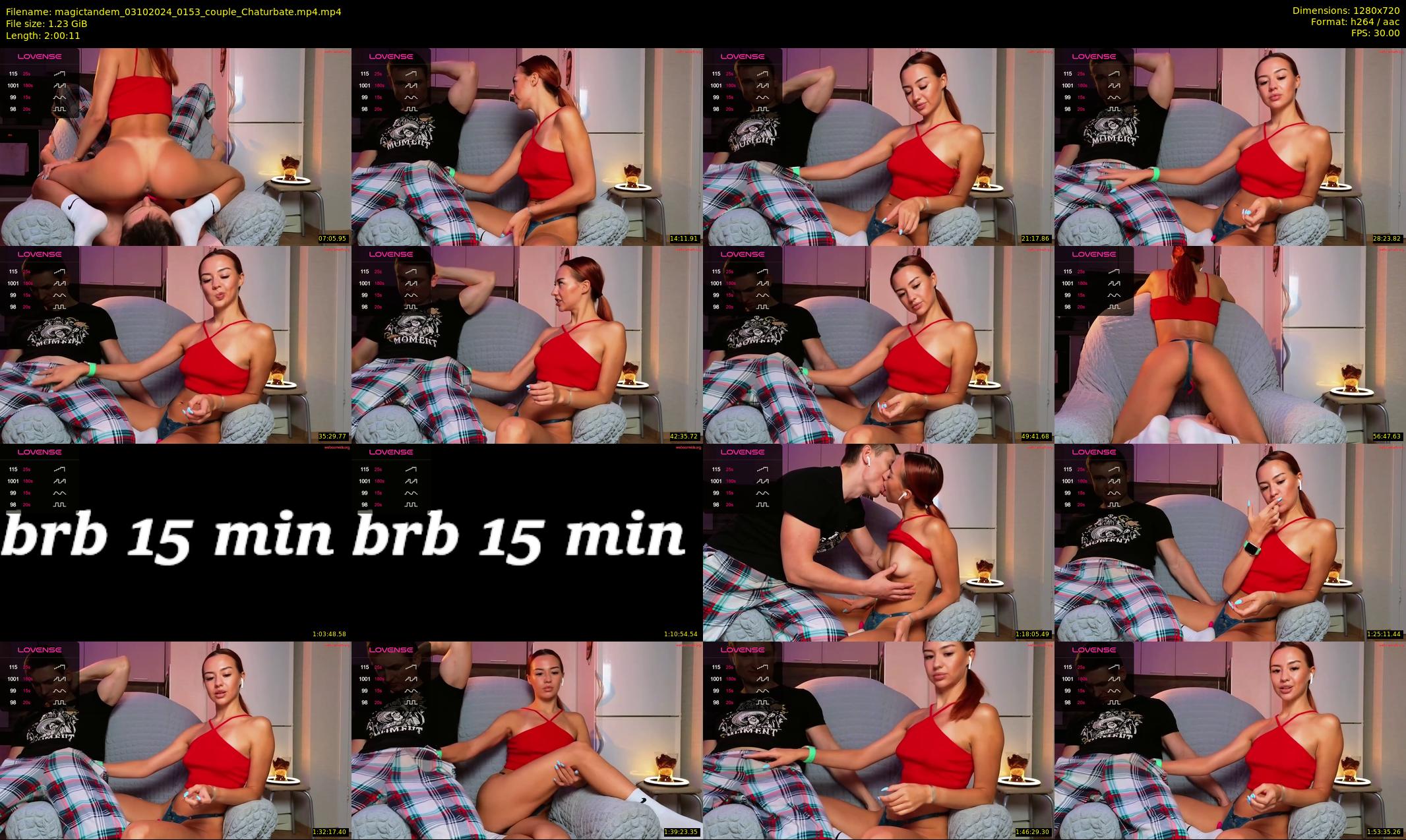 magictandem — 121 minute Chaturbate couple cam show recording, 720p, Oct 3, 2024