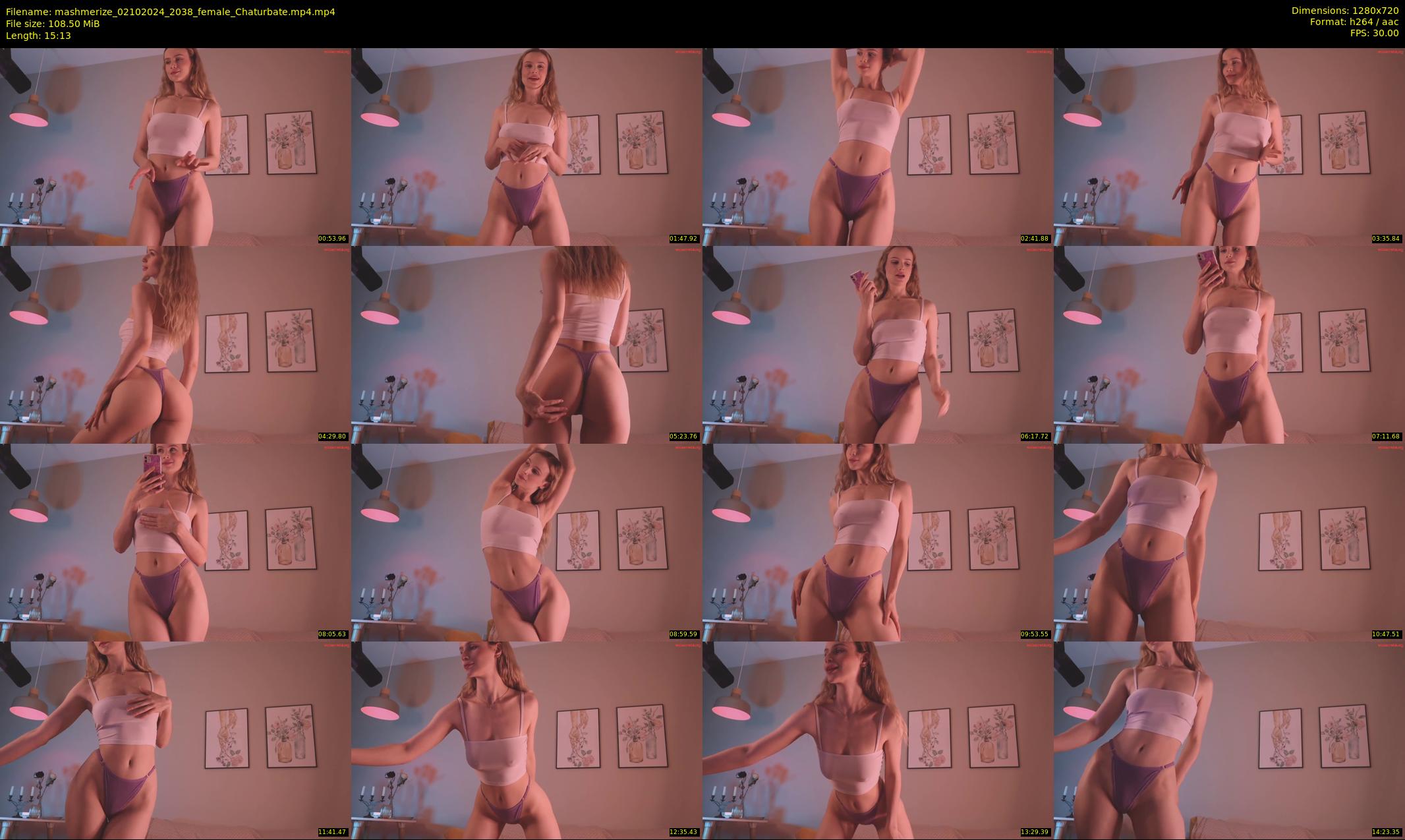 mashmerize — 16 minute Chaturbate female cam show recording, 720p, Oct 2, 2024