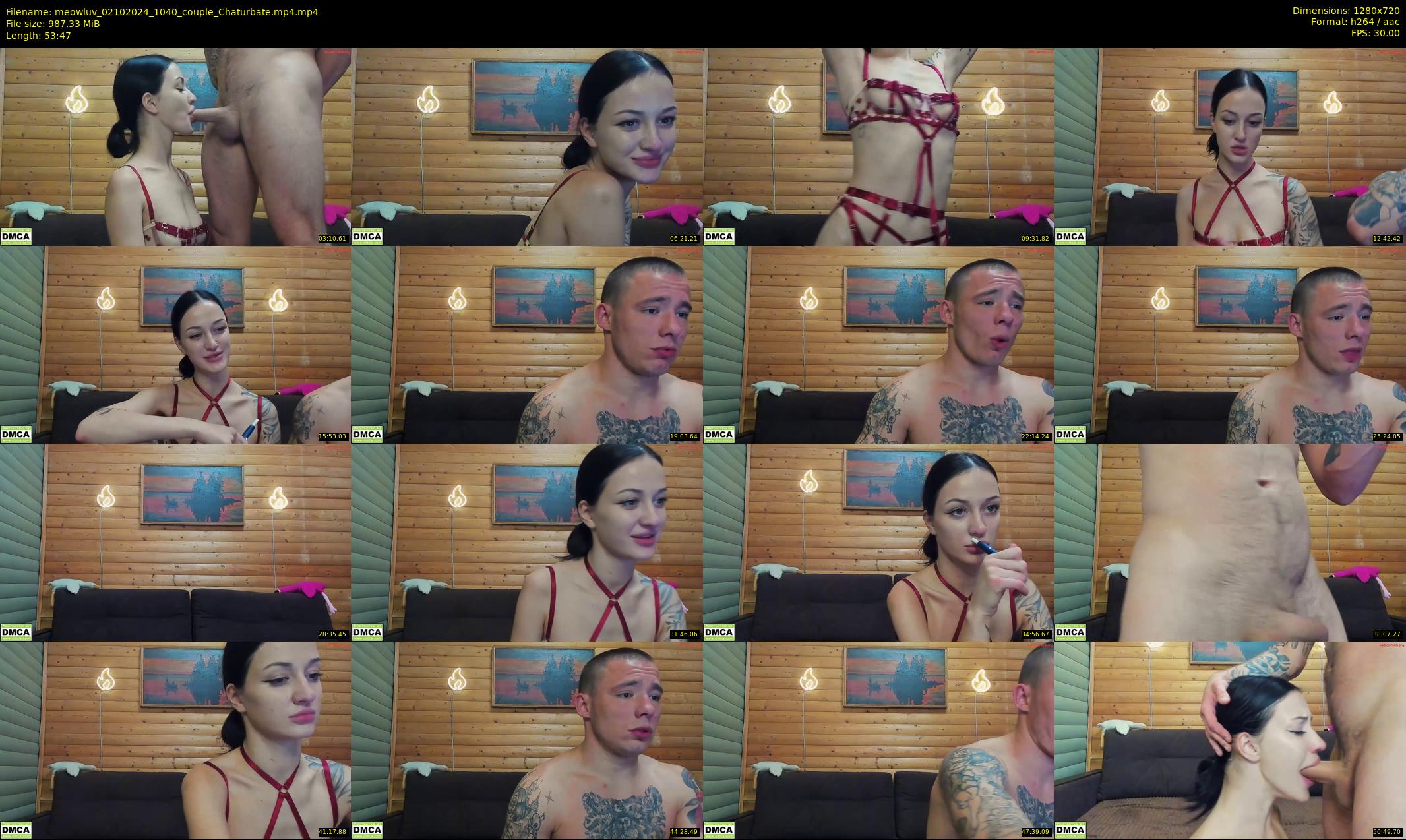 meowluv — 54 minute Chaturbate couple cam show recording, 720p, Oct 2, 2024