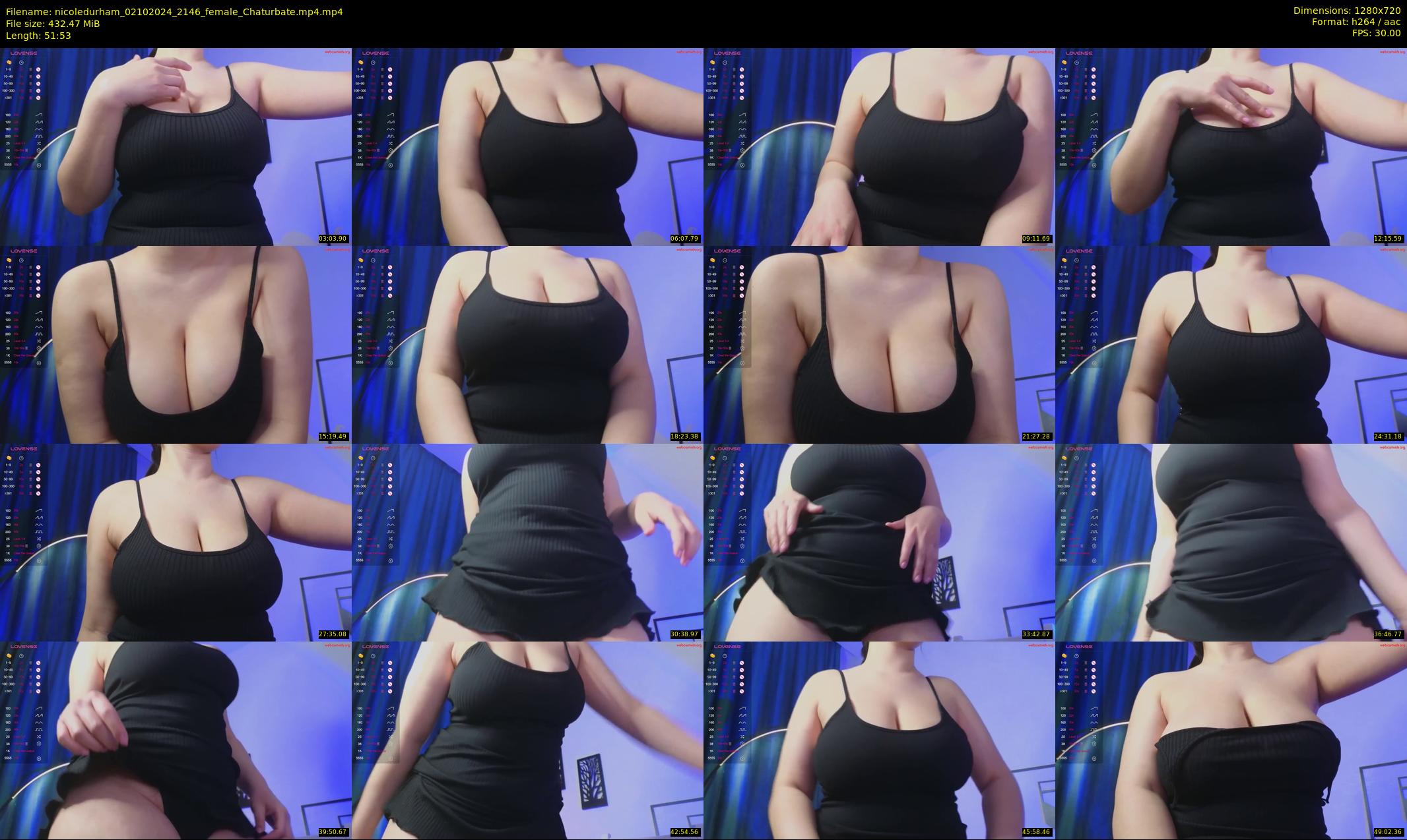nicoledurham — 52 minute Chaturbate female cam show recording, 720p, Oct 2, 2024