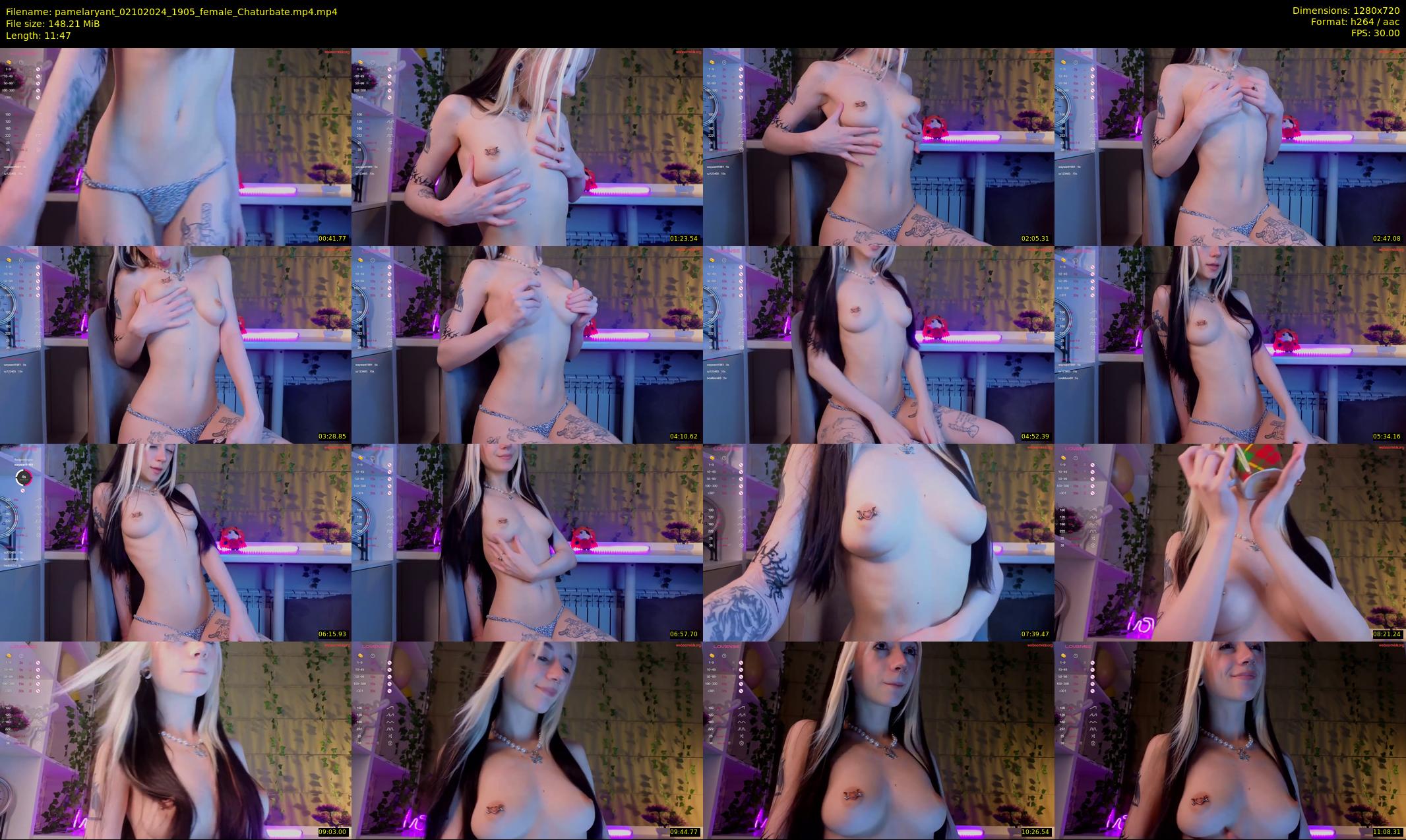 pamelaryant — 12 minute Chaturbate female cam show recording, 720p, Oct 2, 2024