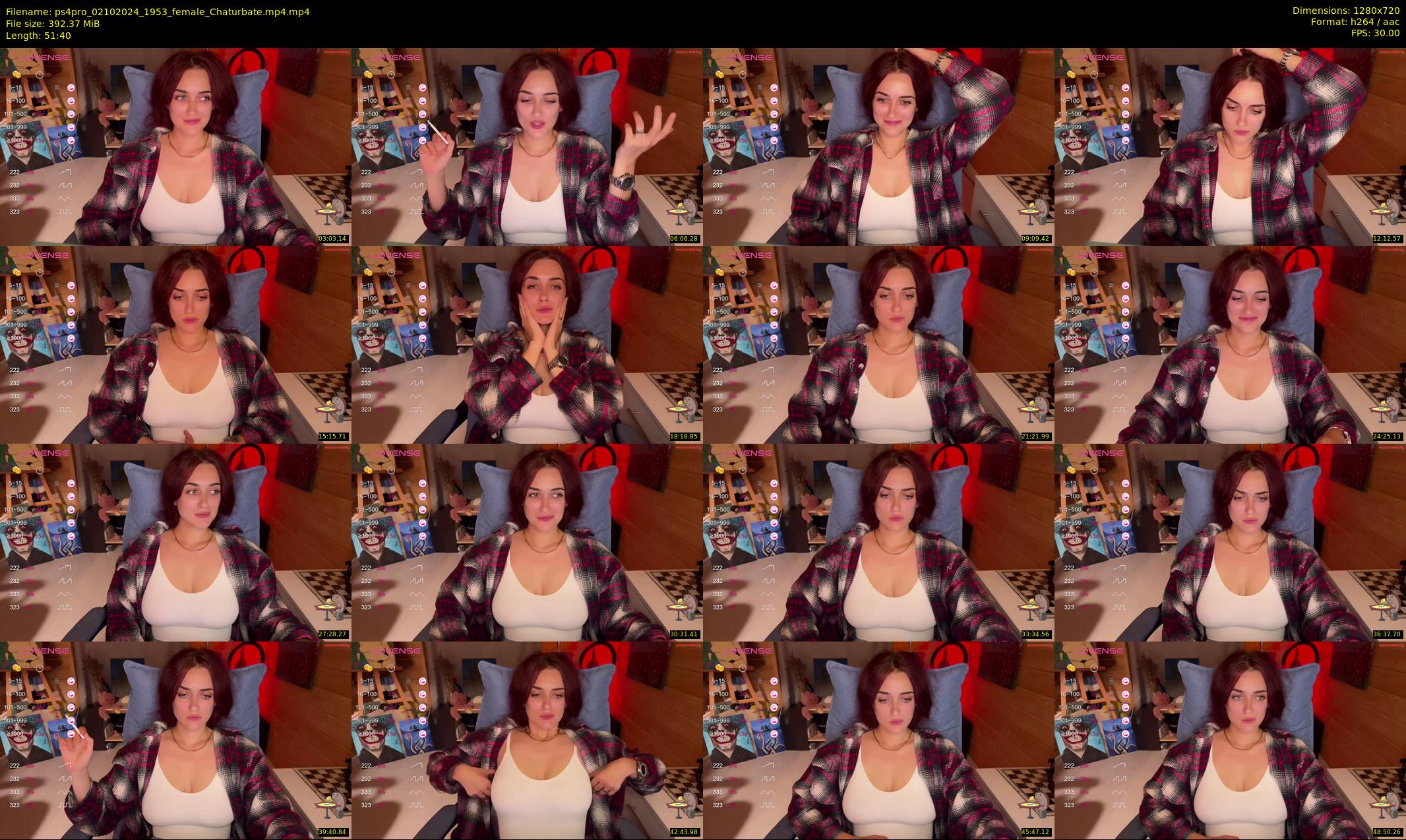 ps4pro — 52 minute Chaturbate female cam show recording, 720p, Oct 2, 2024