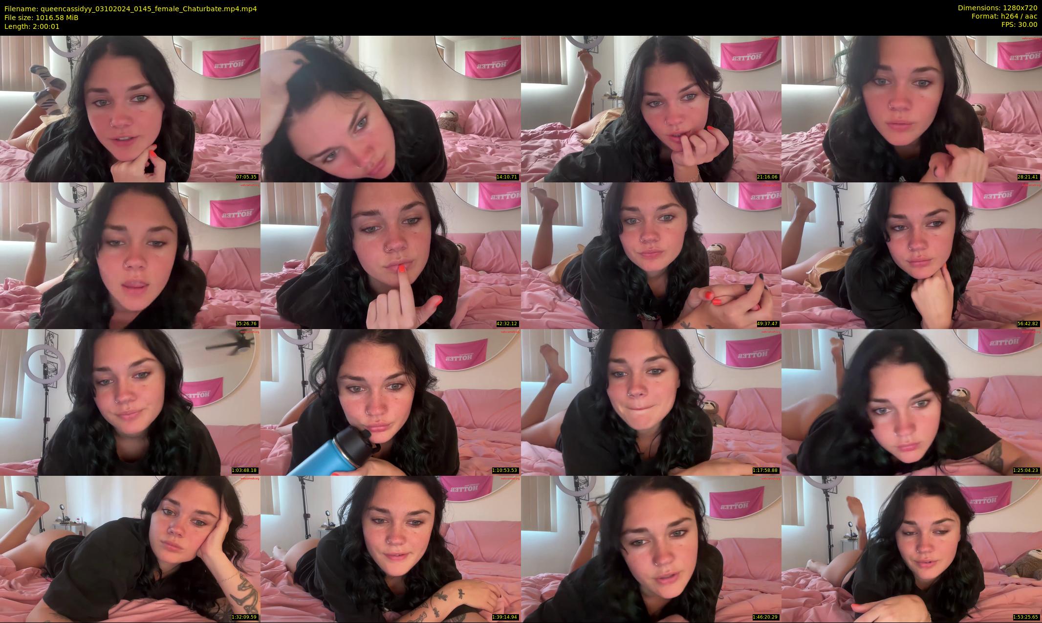 queencassidyy — 121 minute Chaturbate female cam show recording, 720p, Oct 3, 2024