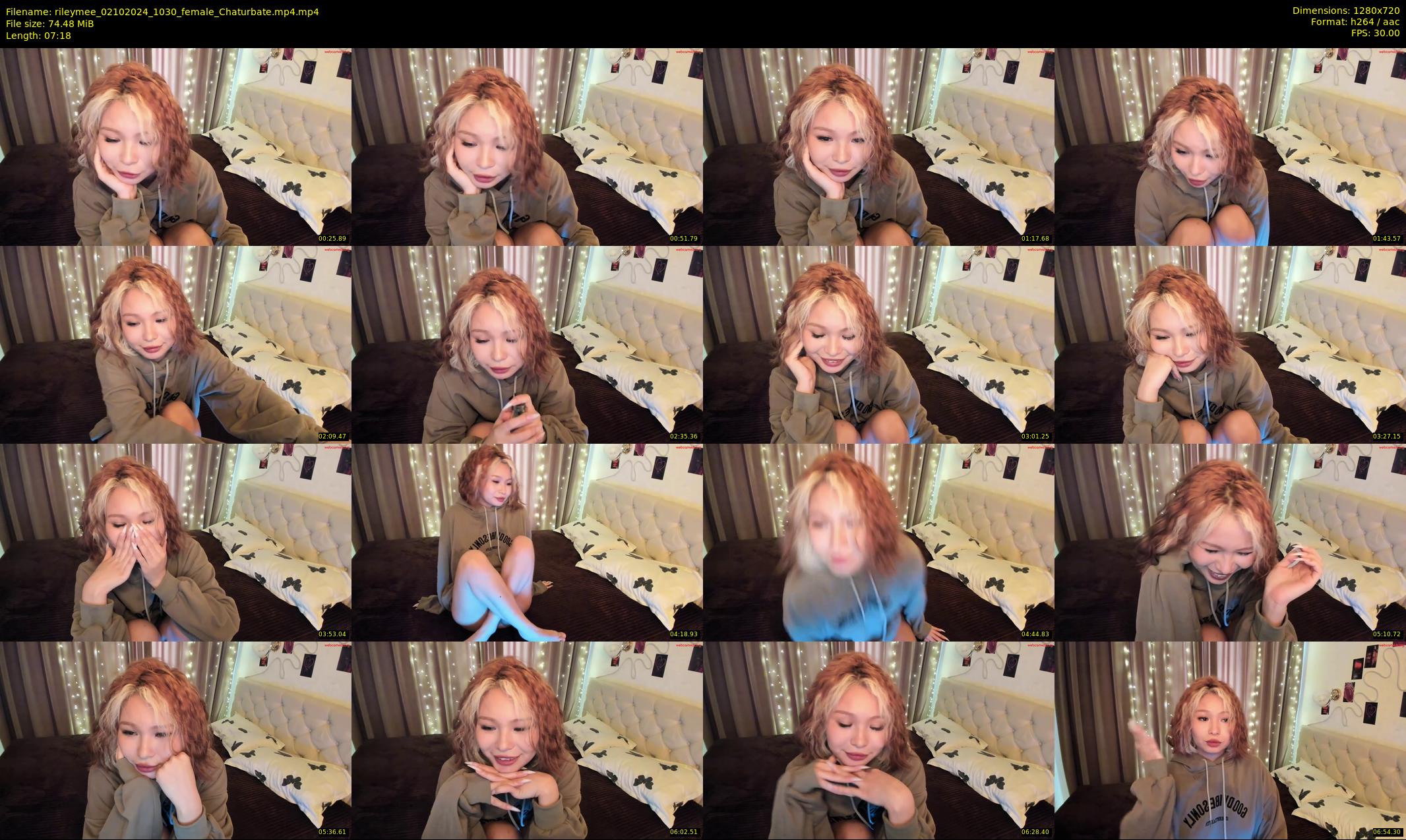 rileymee — 8 minute Chaturbate female cam show recording, 720p, Oct 2, 2024
