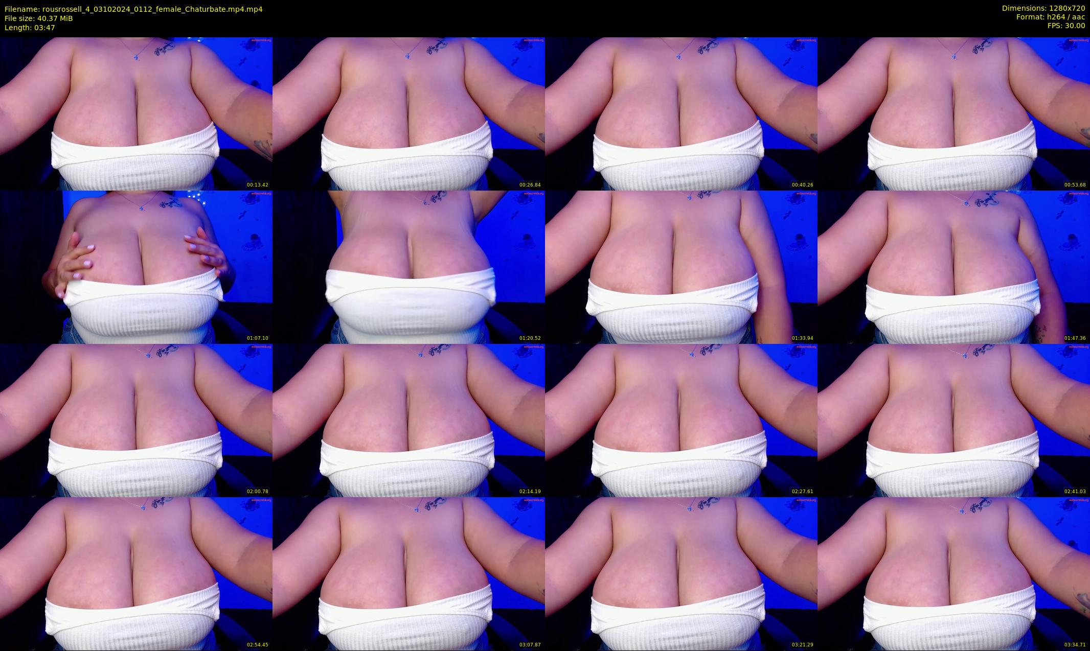 rousrossell_4 — 4 minute Chaturbate female cam show recording, 720p, Oct 3, 2024