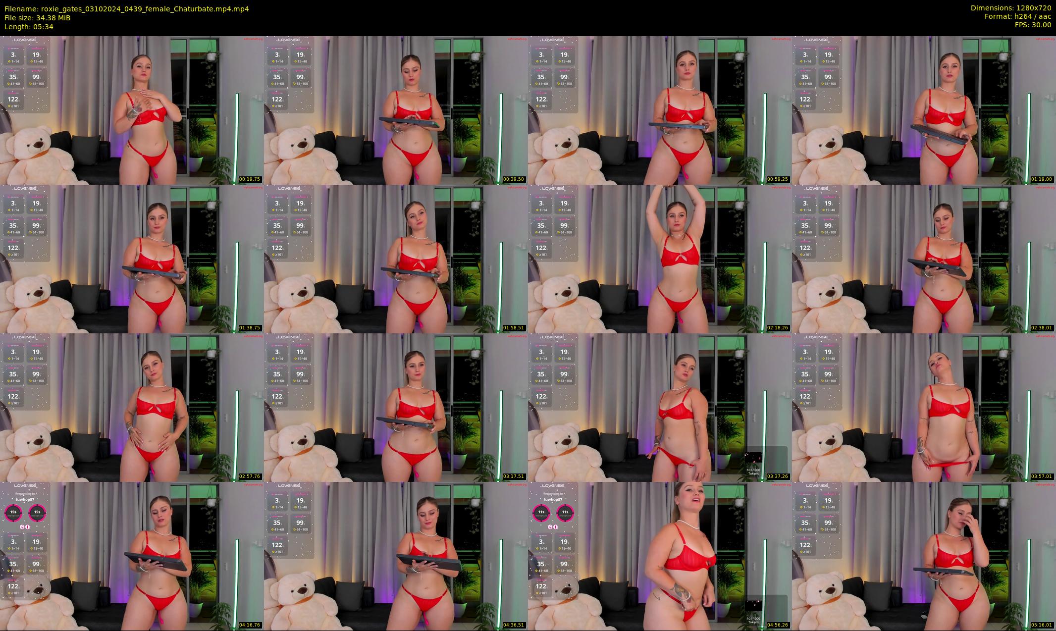 roxie_gates — 6 minute Chaturbate female cam show recording, 720p, Oct 3, 2024