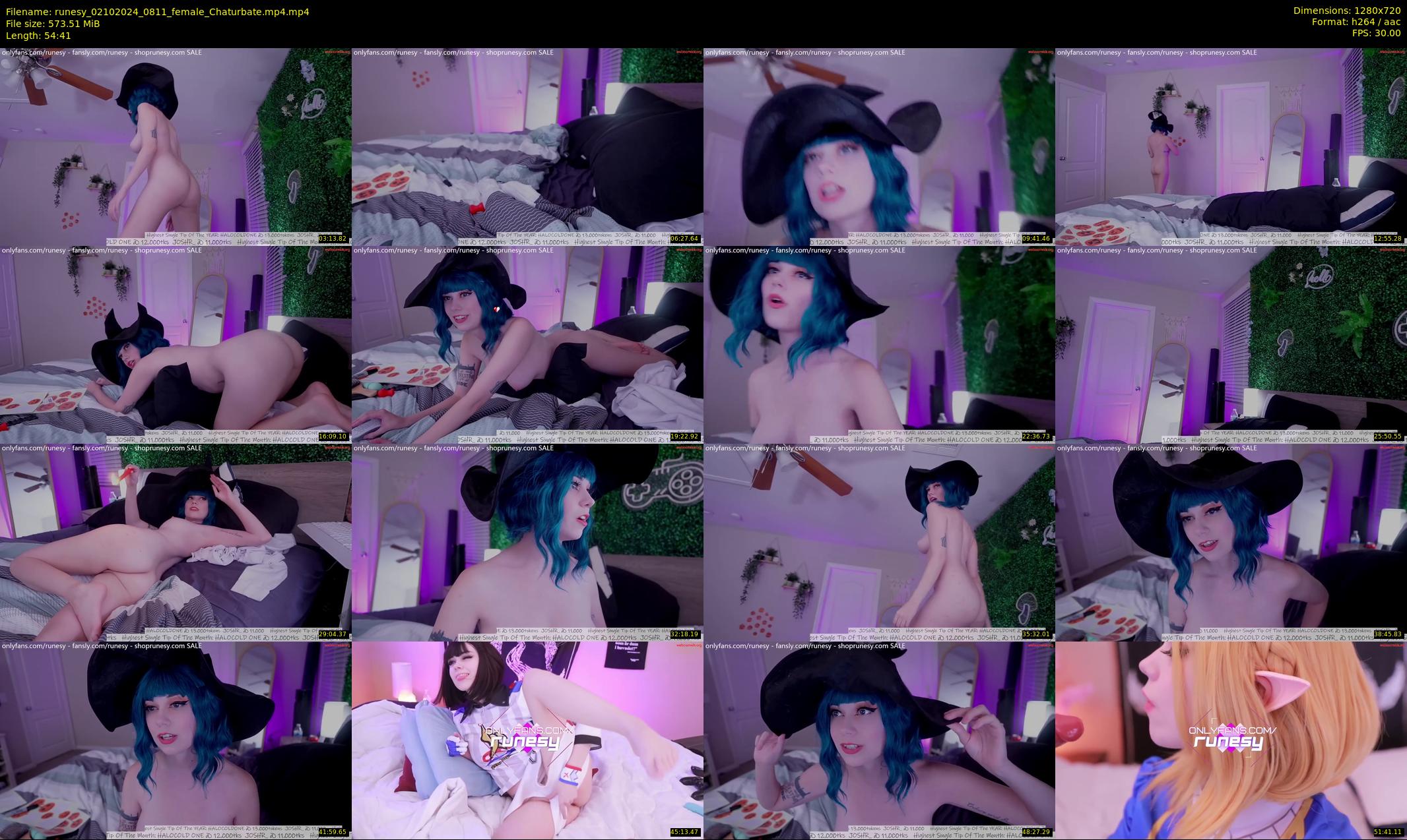 runesy — 55 minute Chaturbate female cam show recording, 720p, Oct 2, 2024