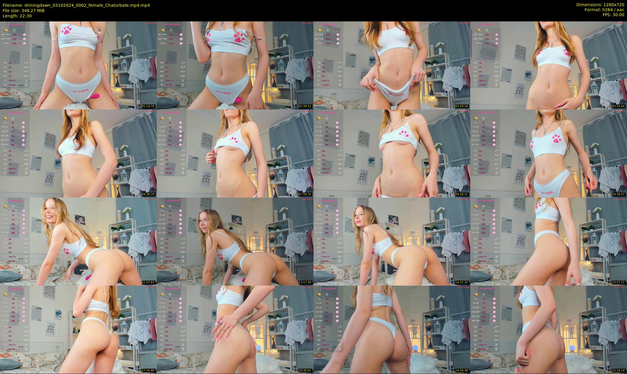 shiningdawn — 23 minute Chaturbate female cam show recording, 720p, Oct 3, 2024