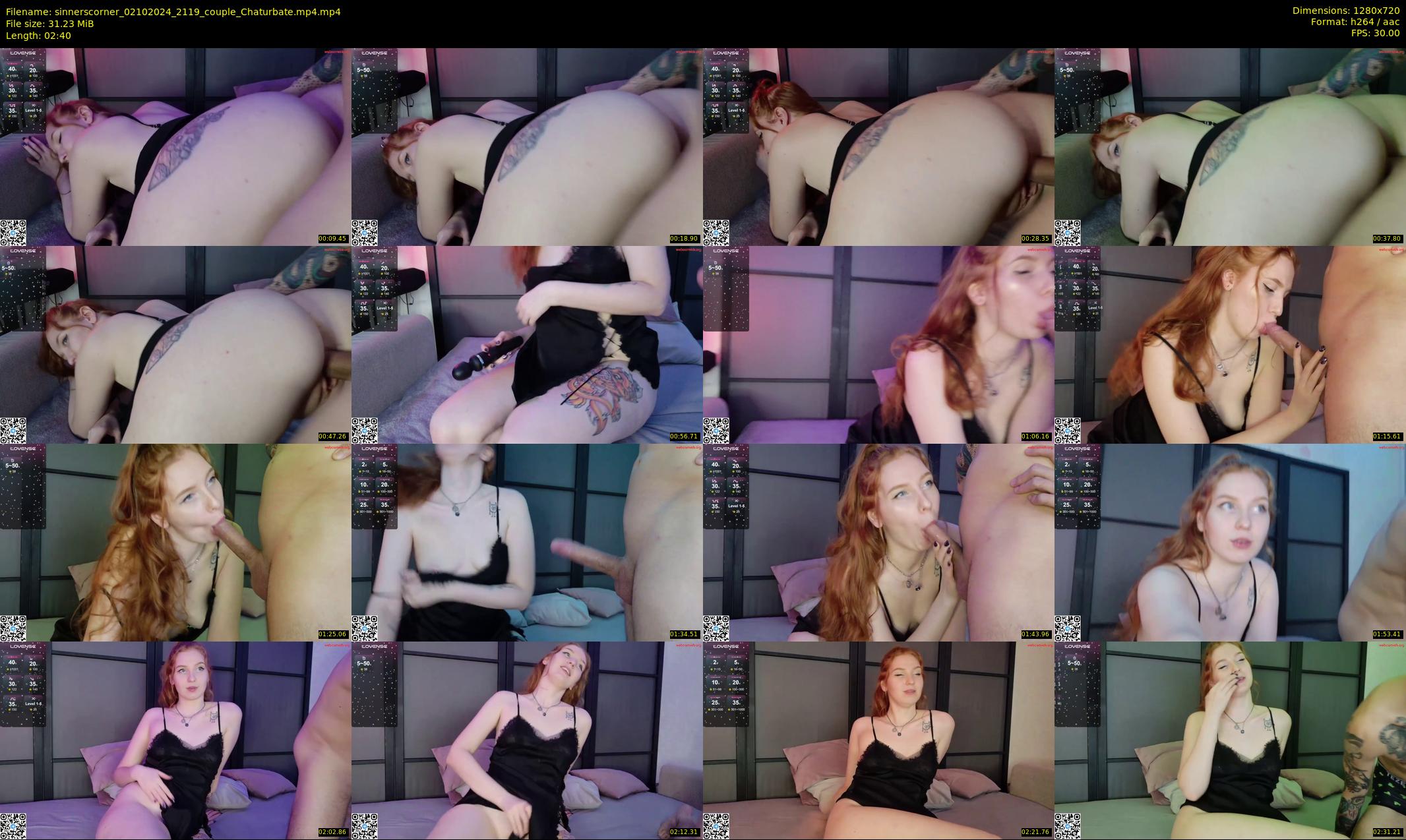sinnerscorner — 3 minute Chaturbate couple cam show recording, 720p, Oct 2, 2024