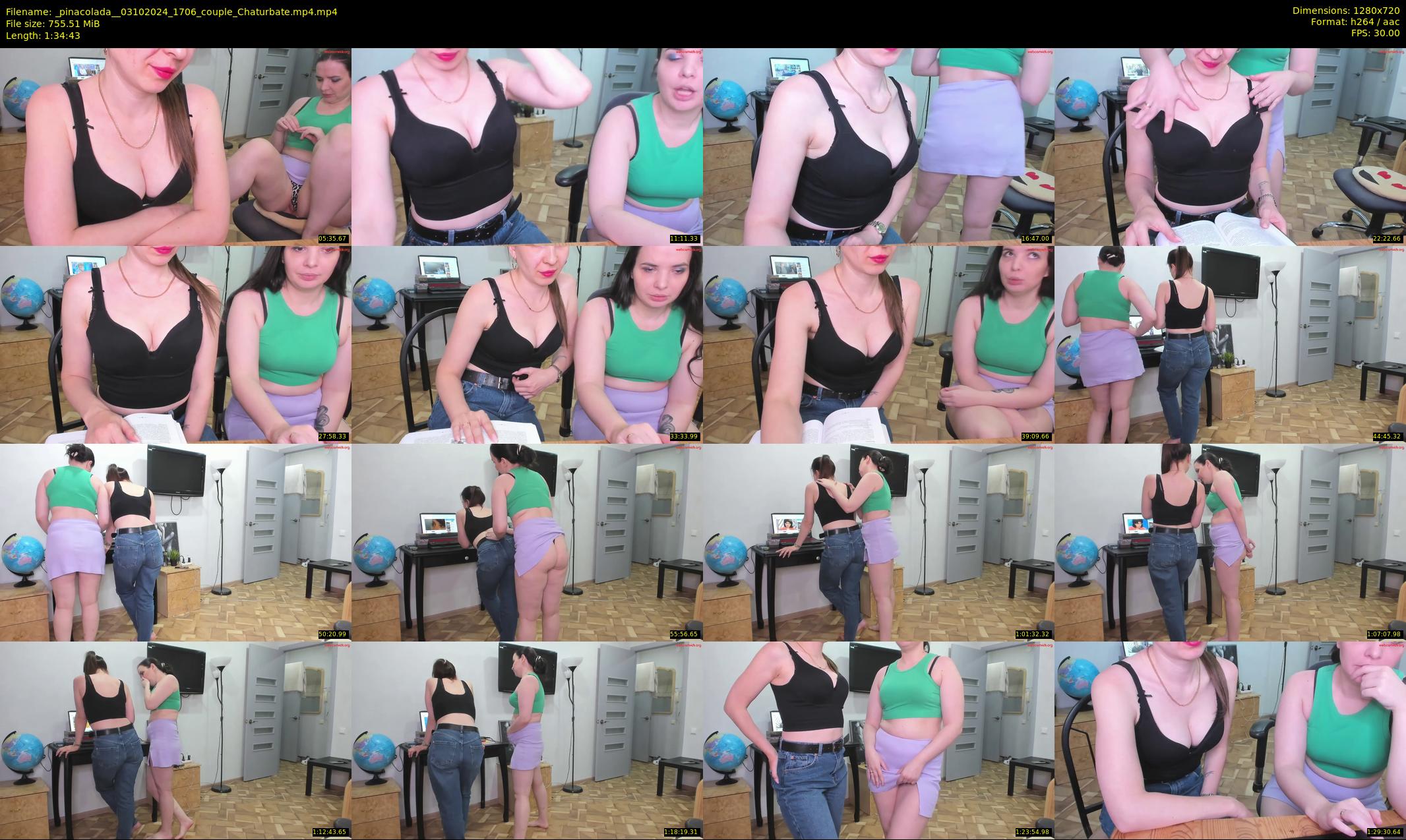 _pinacolada_ — 95 minute Chaturbate couple cam show recording, 720p, Oct 3, 2024