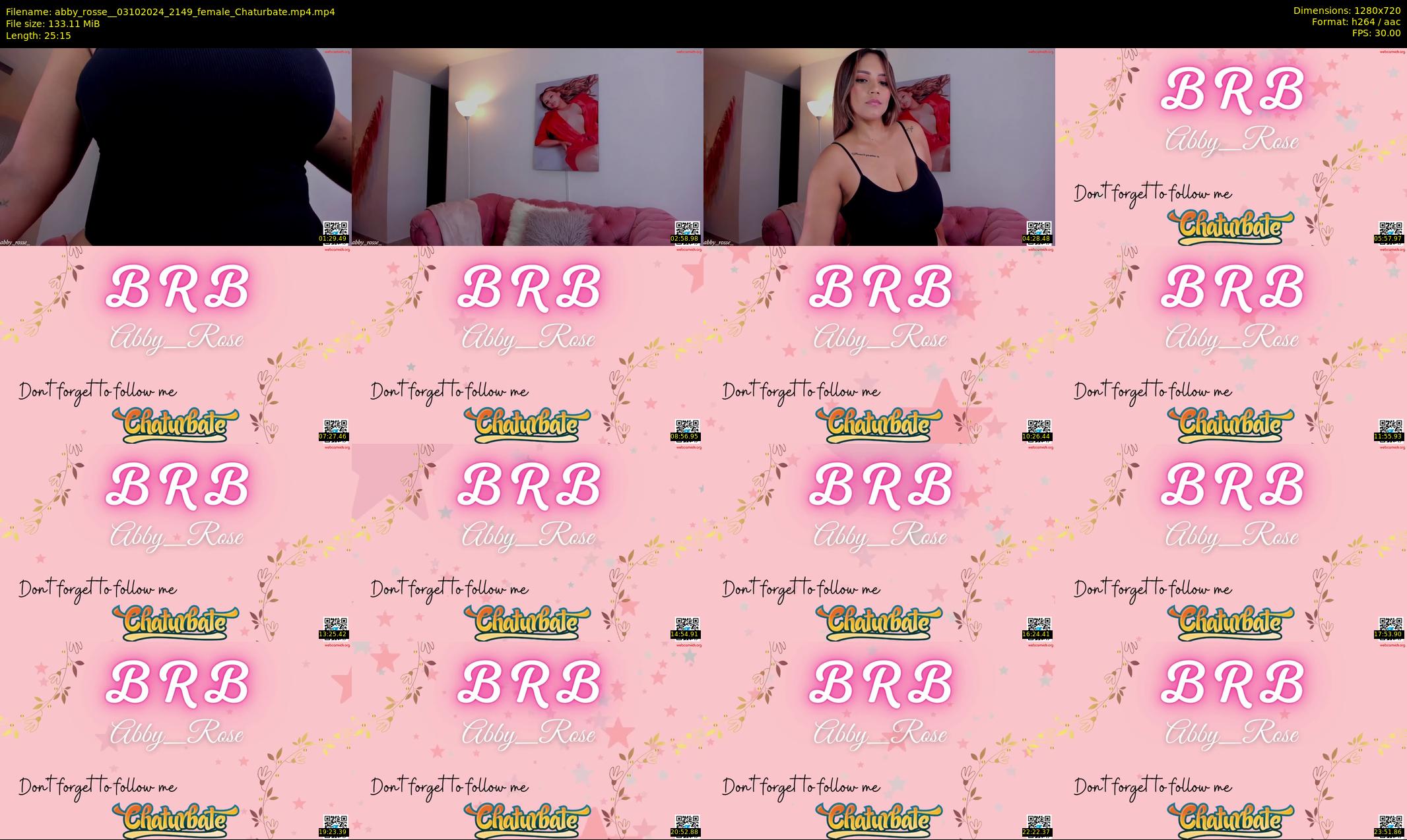 abby_rosse_ — 26 minute Chaturbate female cam show recording, 720p, Oct 3, 2024