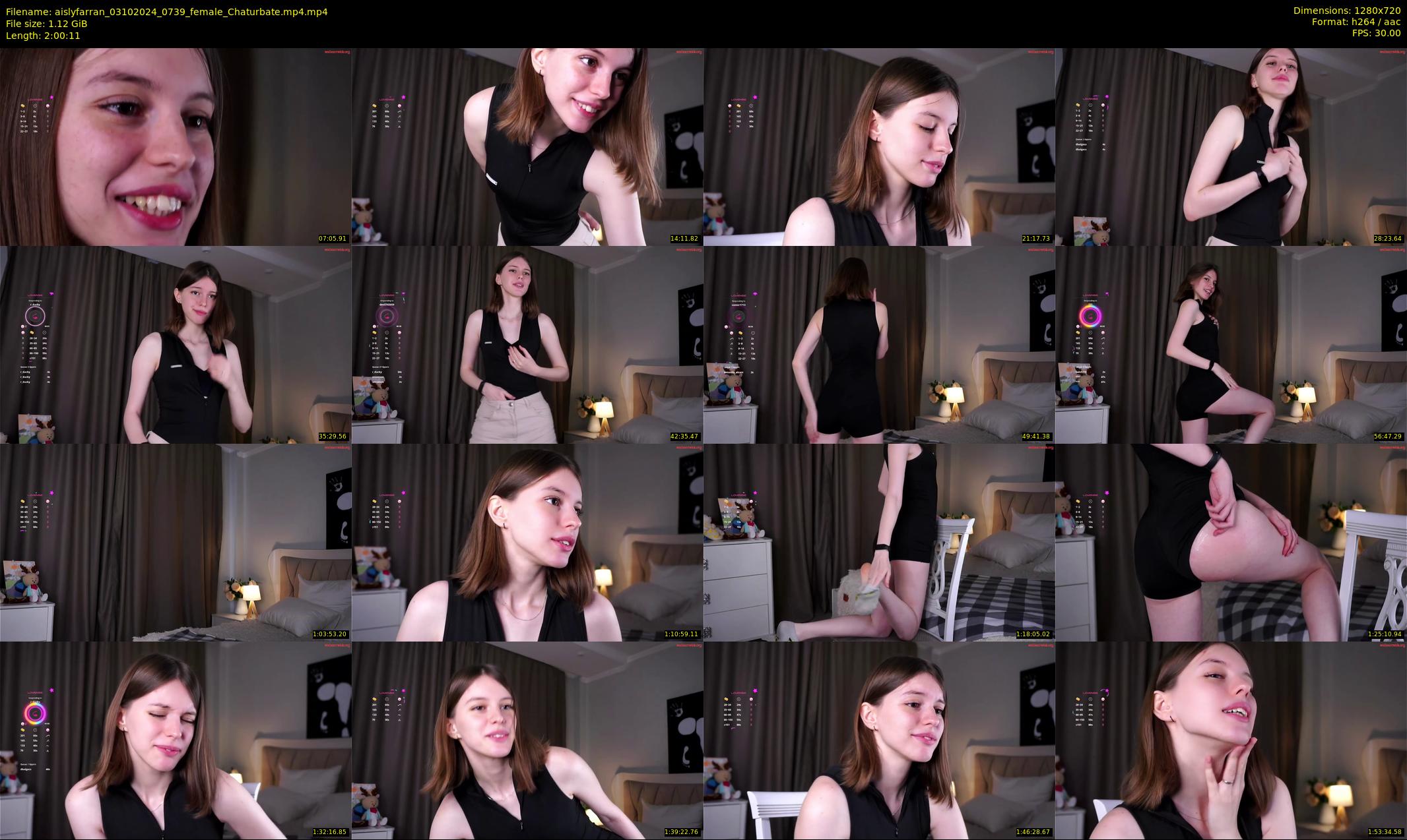 aislyfarran — 121 minute Chaturbate female cam show recording, 720p, Oct 3, 2024