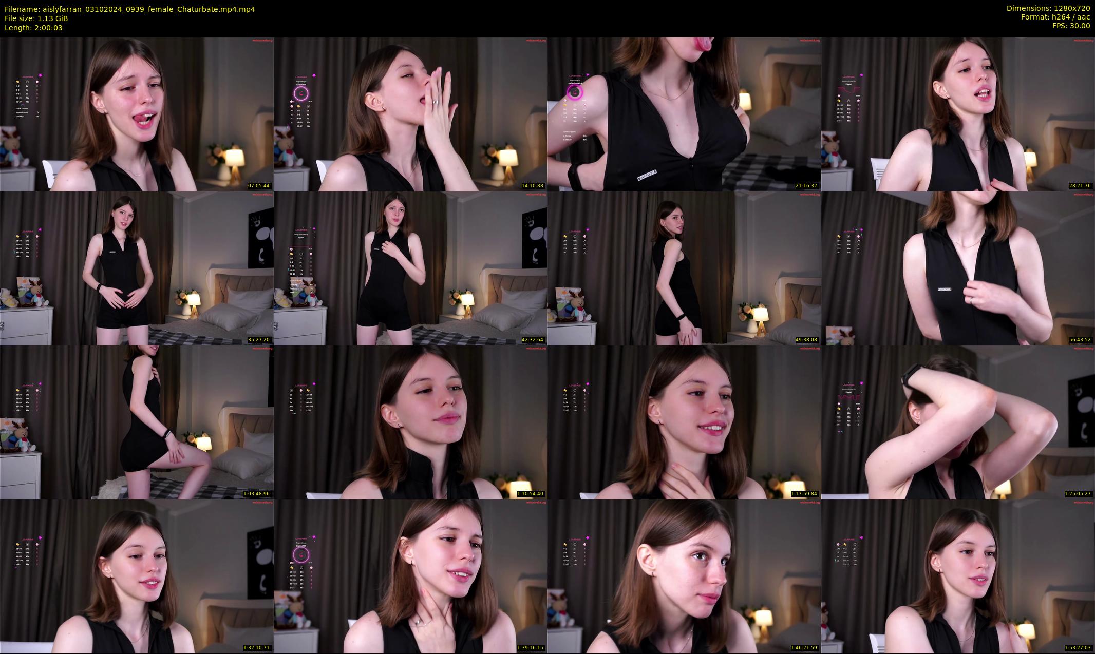 aislyfarran — 121 minute Chaturbate female cam show recording, 720p, Oct 3, 2024