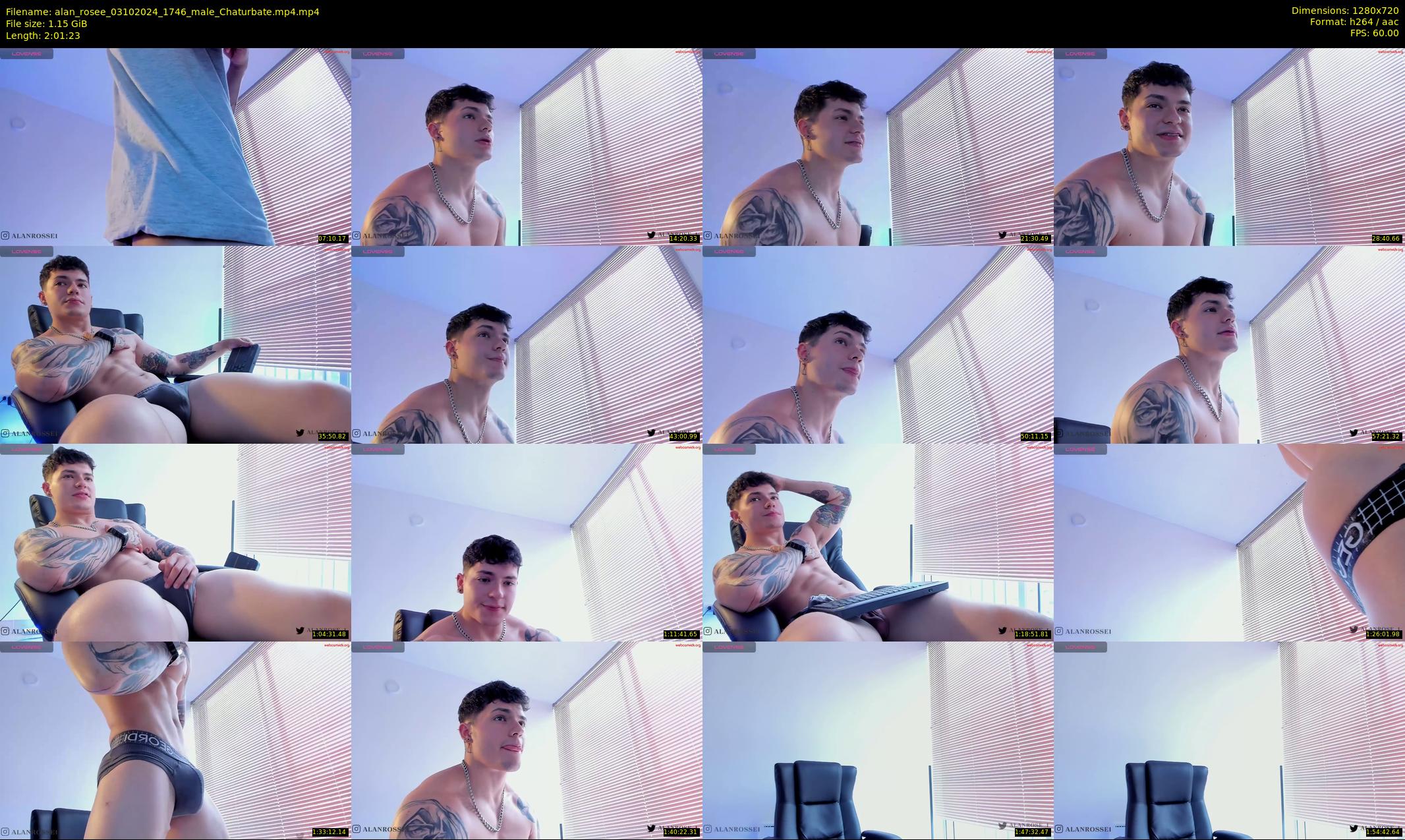alan_rosee — 122 minute Chaturbate male cam show recording, 720p, Oct 3, 2024