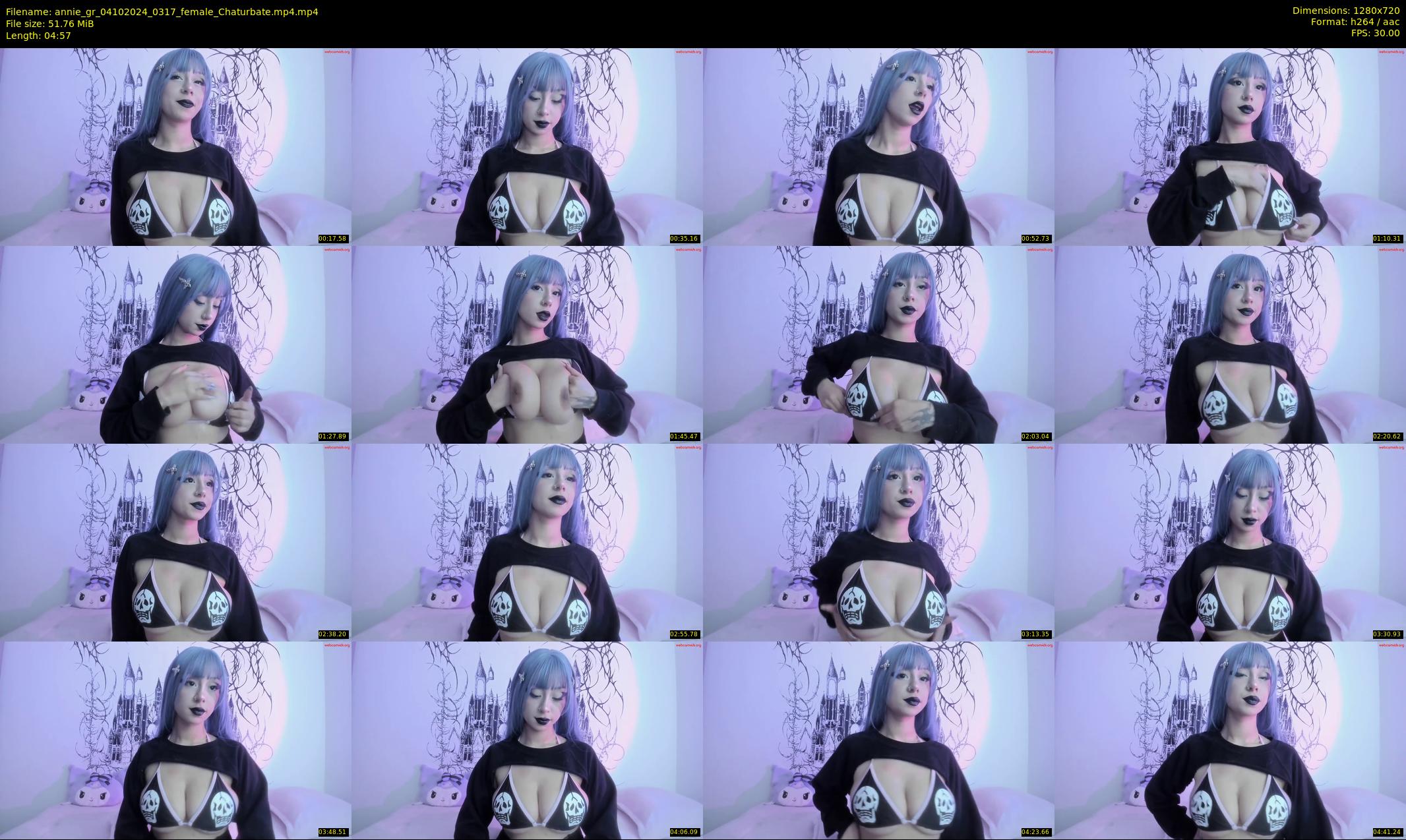 annie_gr — 5 minute Chaturbate female cam show recording, 720p, Oct 4, 2024