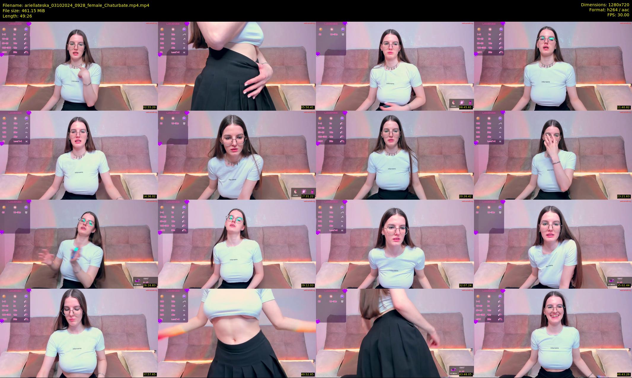 ariellateska — 50 minute Chaturbate female cam show recording, 720p, Oct 3, 2024