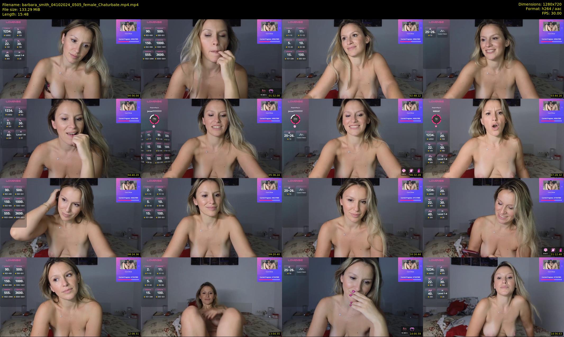 barbara_smith — 16 minute Chaturbate female cam show recording, 720p, Oct 4, 2024