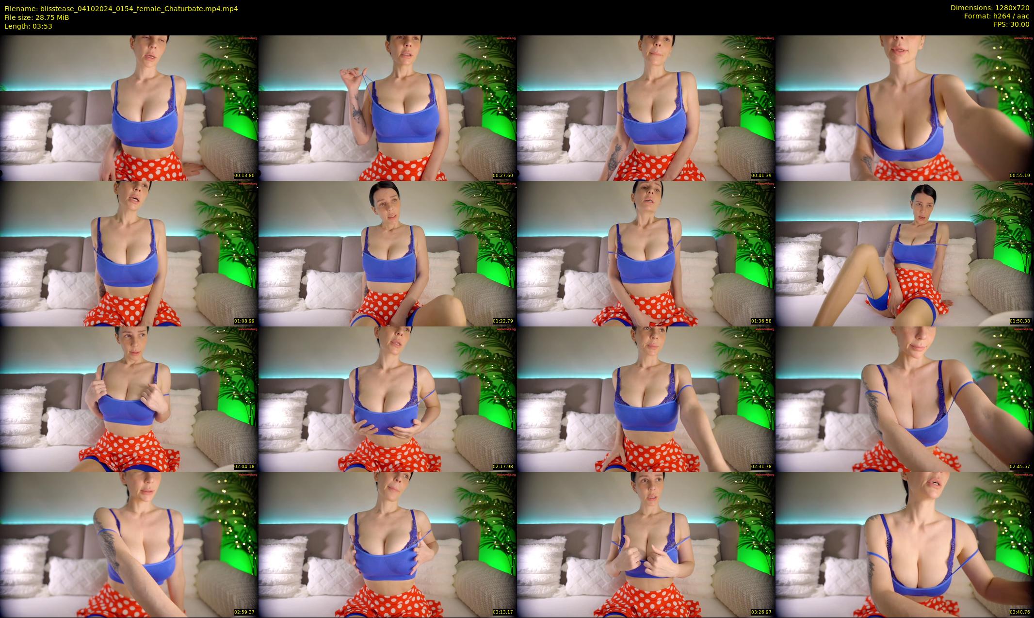 blisstease — 4 minute Chaturbate female cam show recording, 720p, Oct 4, 2024