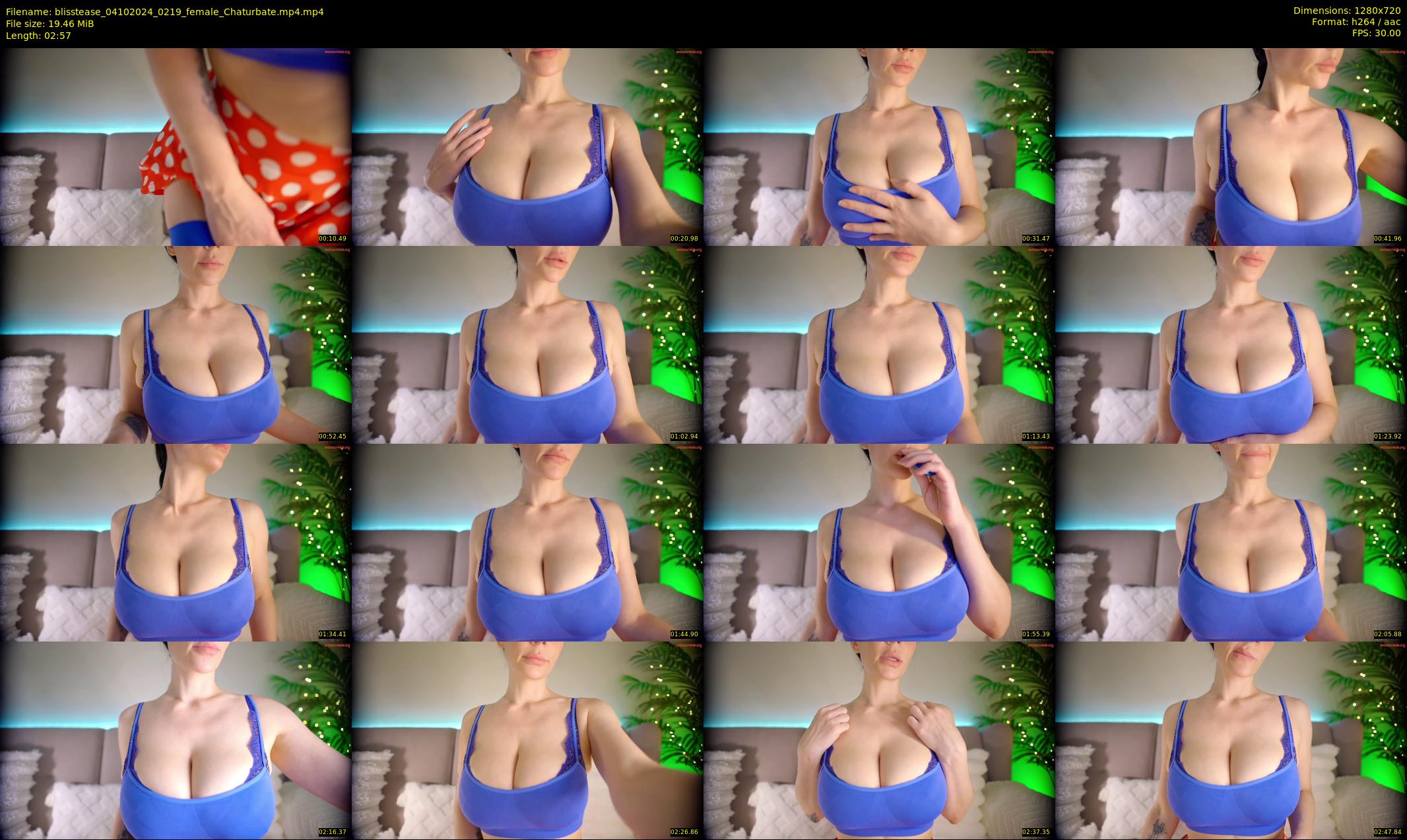 blisstease — 3 minute Chaturbate female cam show recording, 720p, Oct 4, 2024