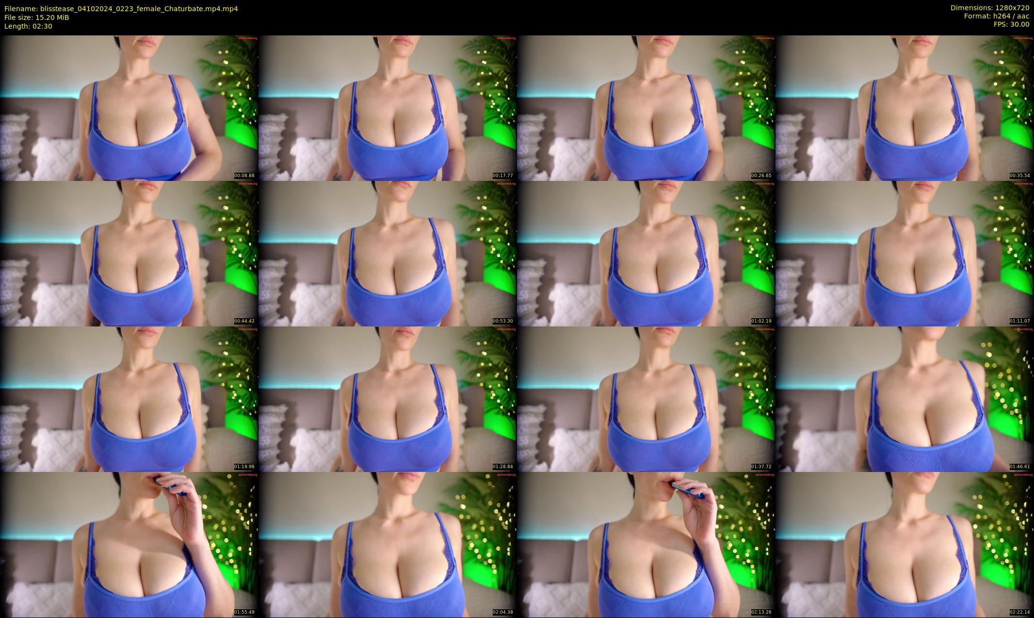 blisstease — 3 minute Chaturbate female cam show recording, 720p, Oct 4, 2024