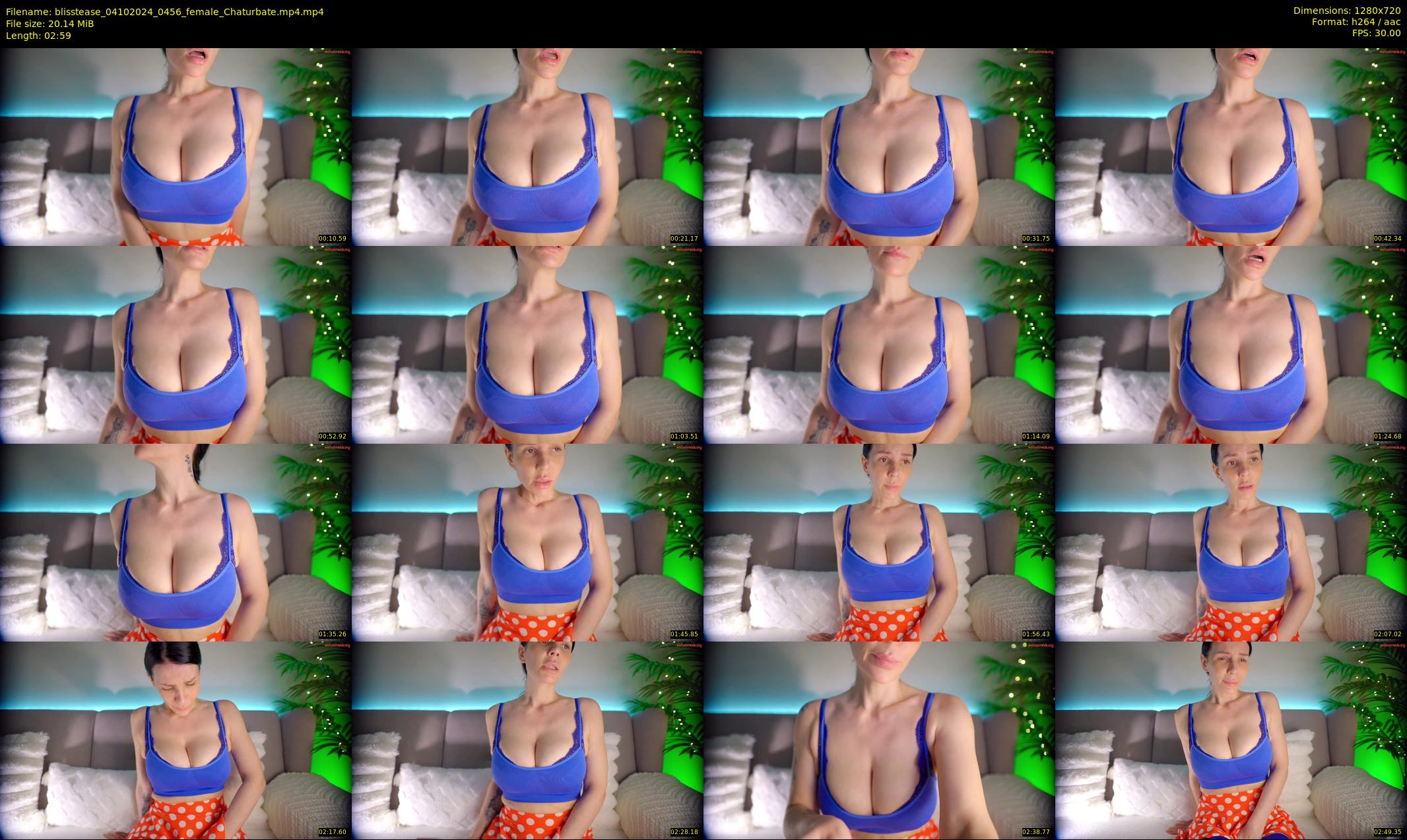 blisstease — 3 minute Chaturbate female cam show recording, 720p, Oct 4, 2024