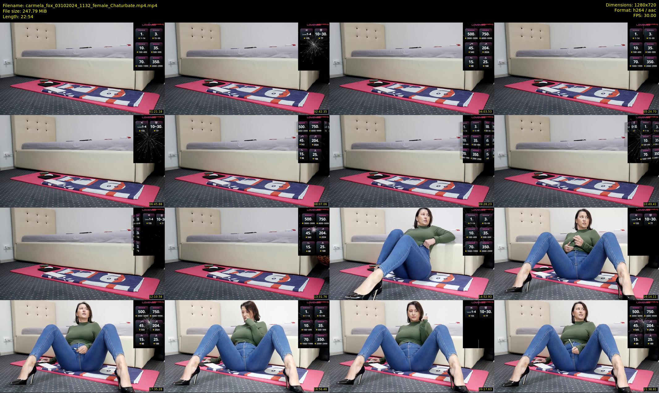 carmela_fox — 23 minute Chaturbate female cam show recording, 720p, Oct 3, 2024