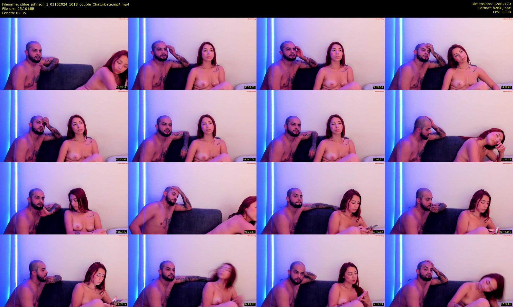 chloe_johnson_1 — 3 minute Chaturbate couple cam show recording, 720p, Oct 3, 2024