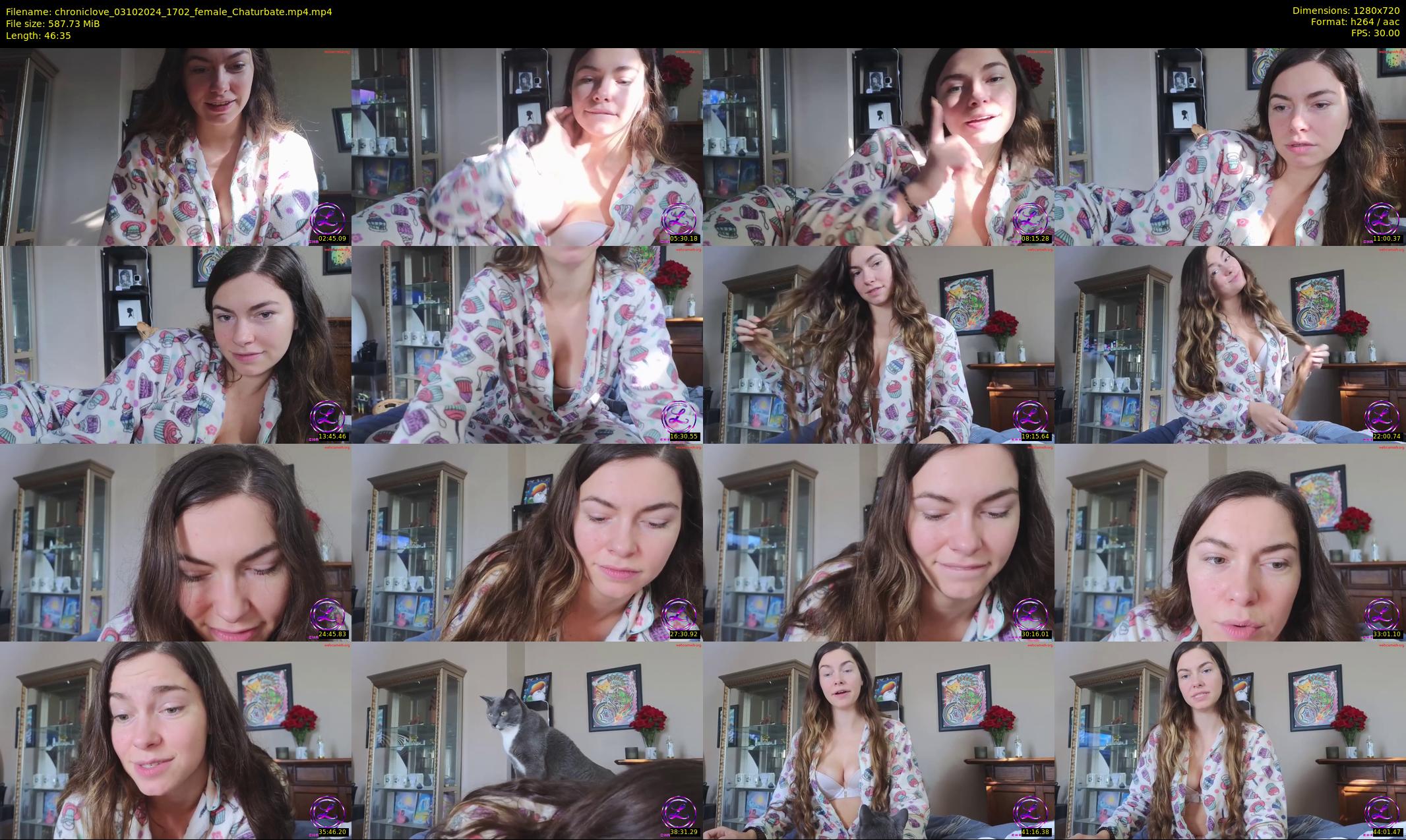 chroniclove — 47 minute Chaturbate female cam show recording, 720p, Oct 3, 2024