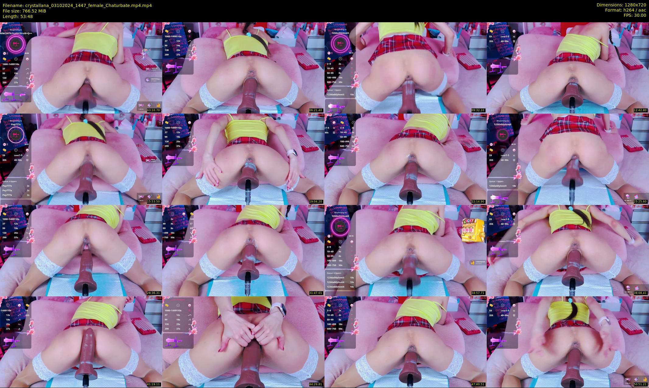 crystallana — 54 minute Chaturbate female cam show recording, 720p, Oct 3, 2024